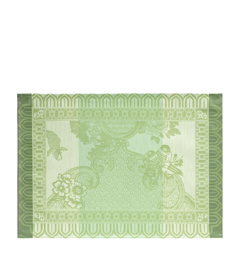 Le Jacquard Français Cotton Imperial Promenade Placemat (50cm x 36cm) Green Image 1