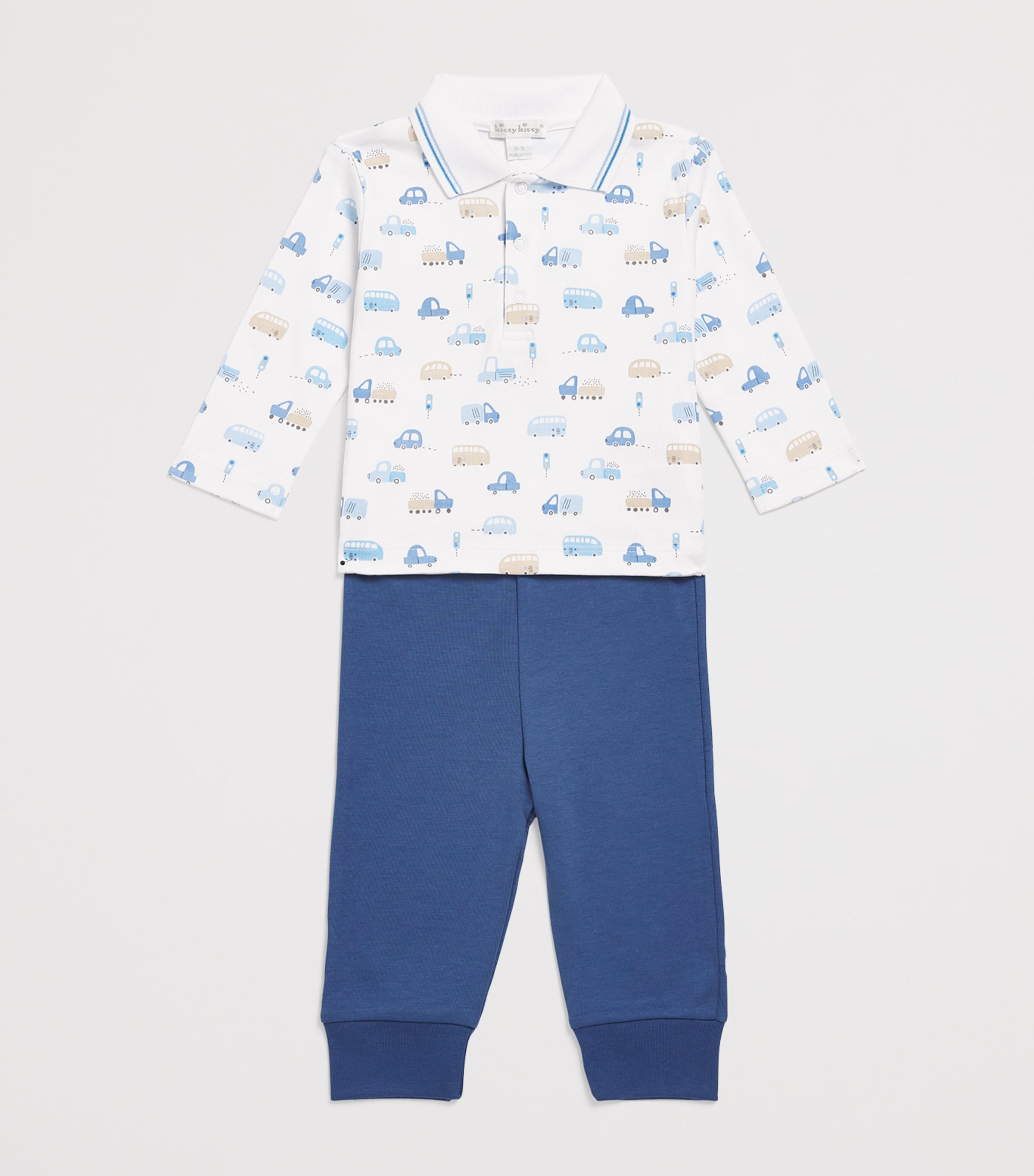 Pima Cotton Stop & Go Top and Trousers Set (3-24 Months) K999MULTI Image 3