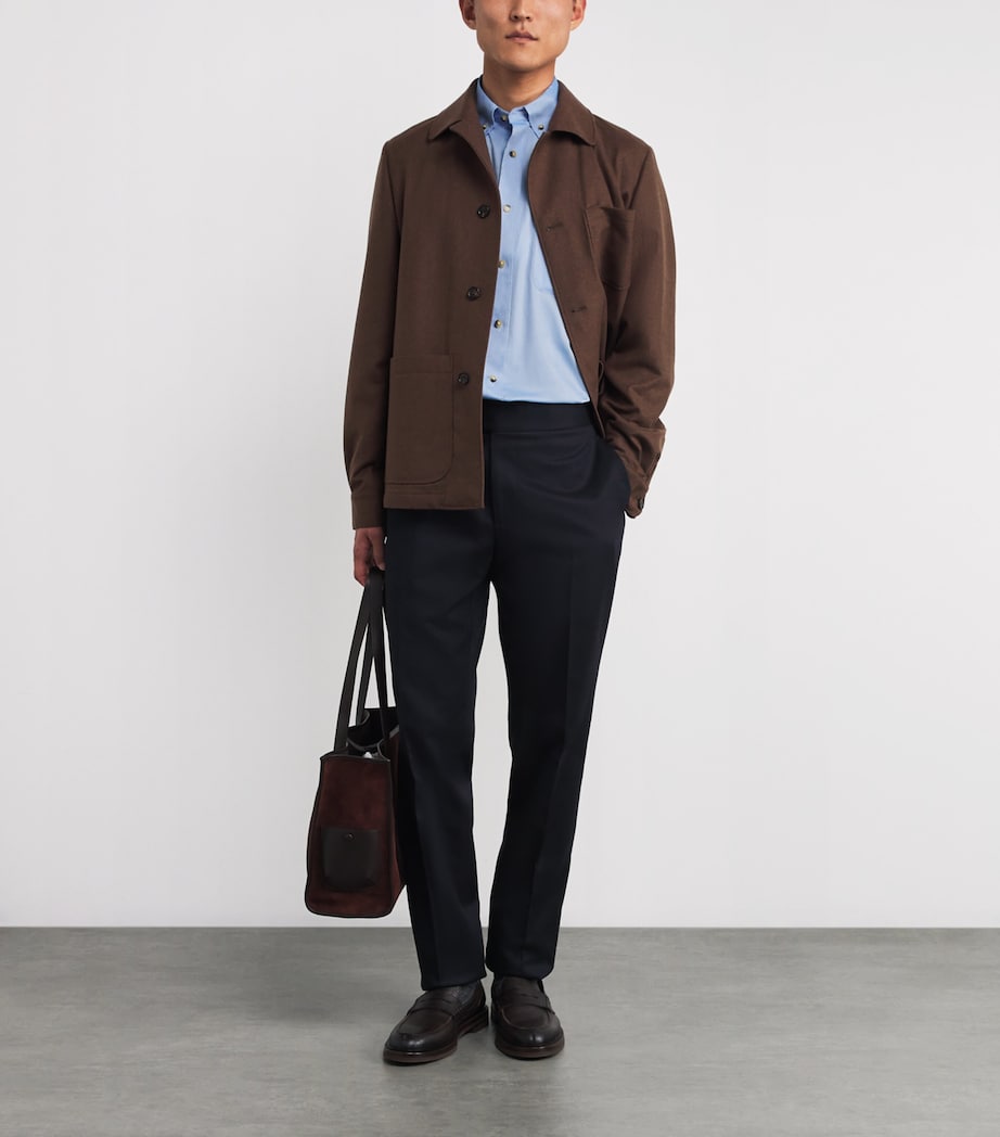 Organic Cotton Oxford Shirt 26 BLUE Image 2