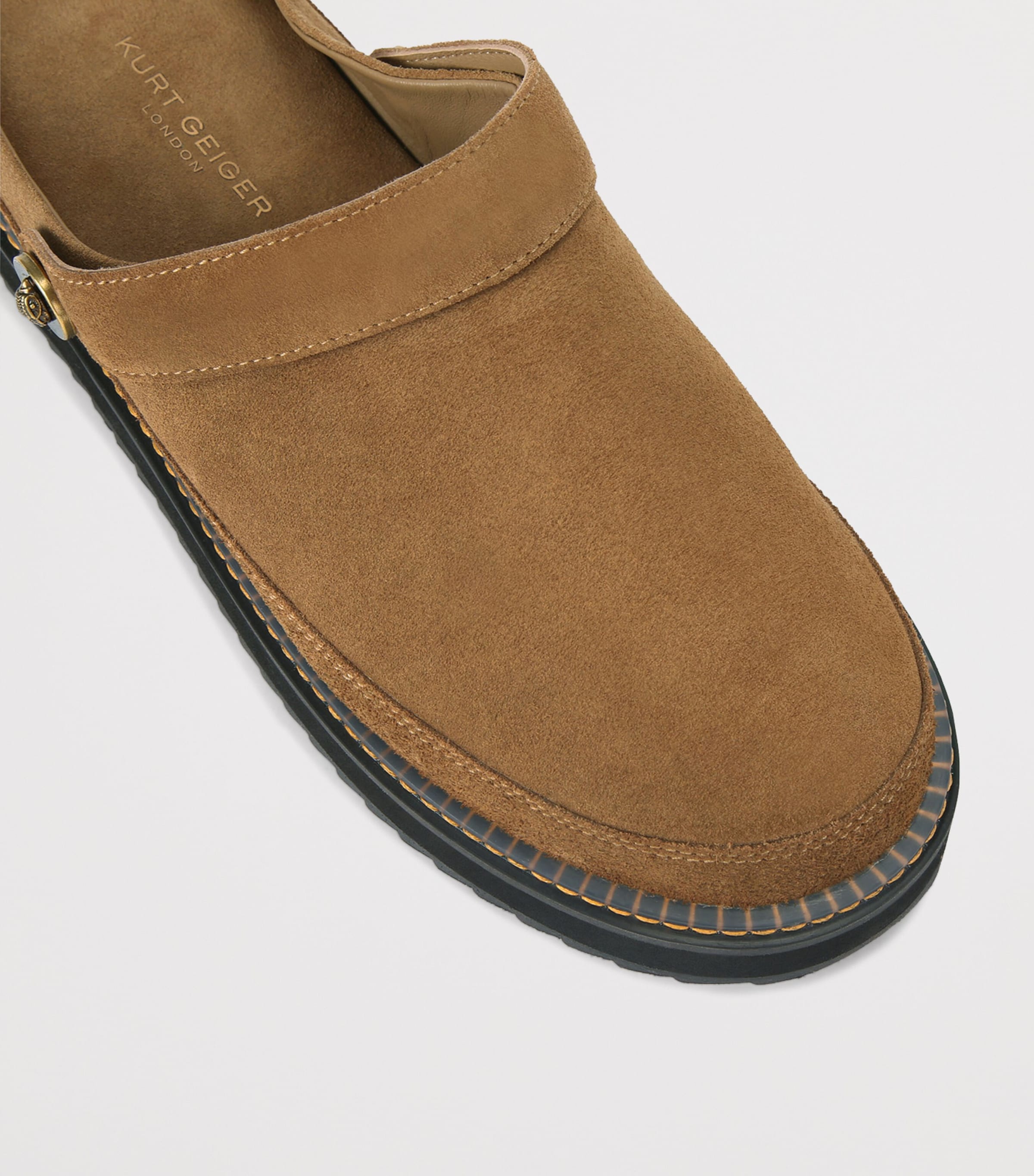 Suede Woodford Mules CAMEL Image 3