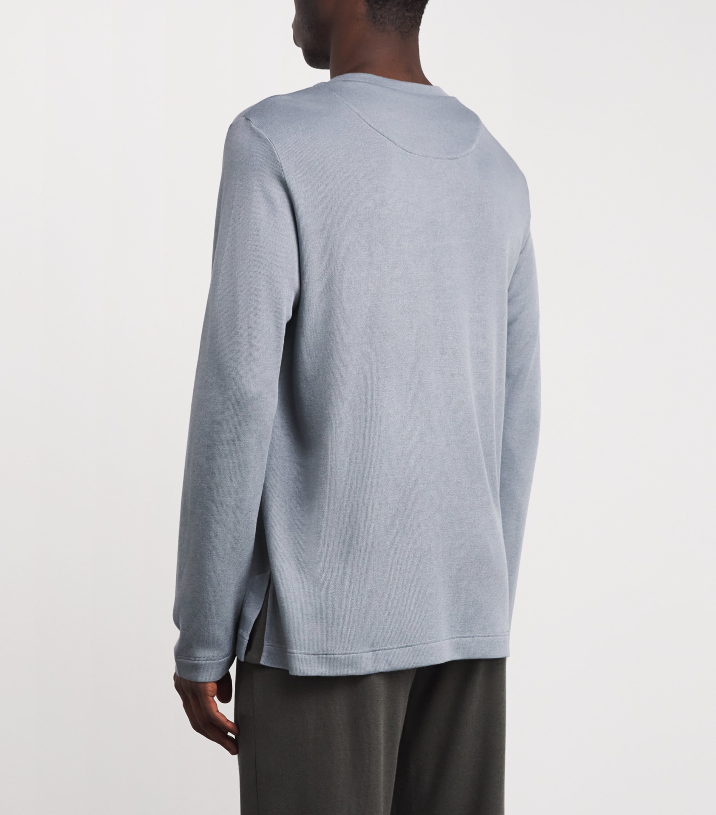 Modal-Wool Woolen Comfort Long-Sleeve T-Shirt 2680 CLIFF GREY Image 4