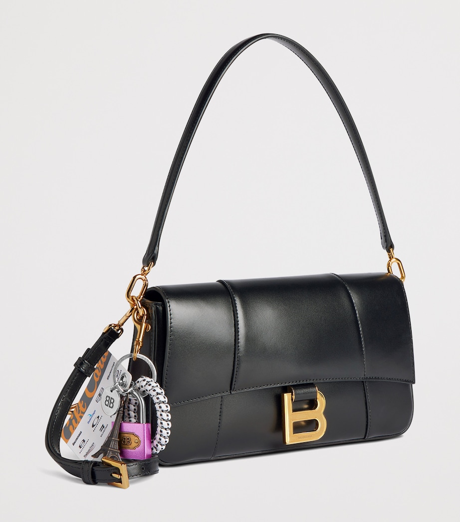 Balenciaga Leather Hourglass Sling Top-Handle Bag Image 4