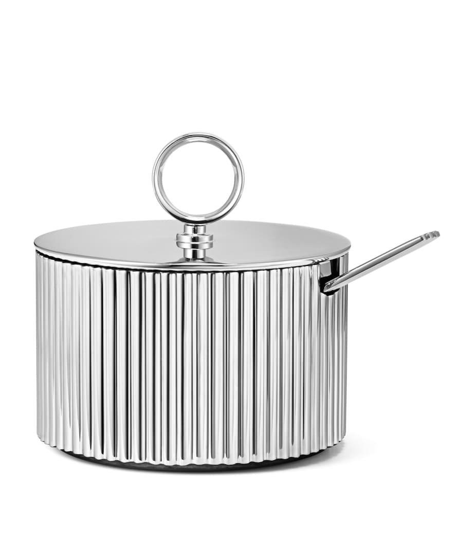Bernadotte Stainless Steel Sugar Bowl and Spoon STAINLESS STEEL Image 1