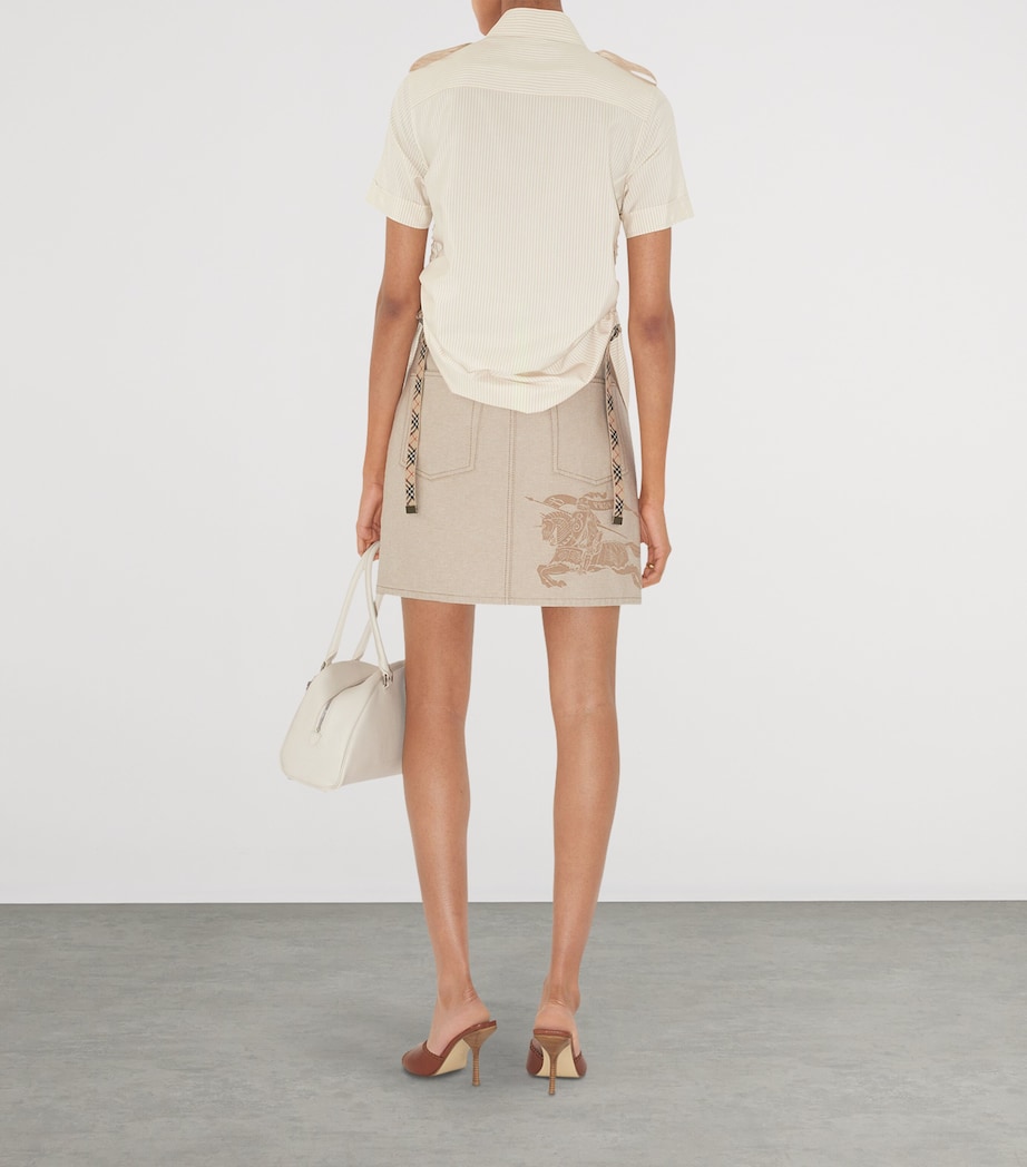 Silk Stripe Shirt CLAM IP STRIPE Image 3
