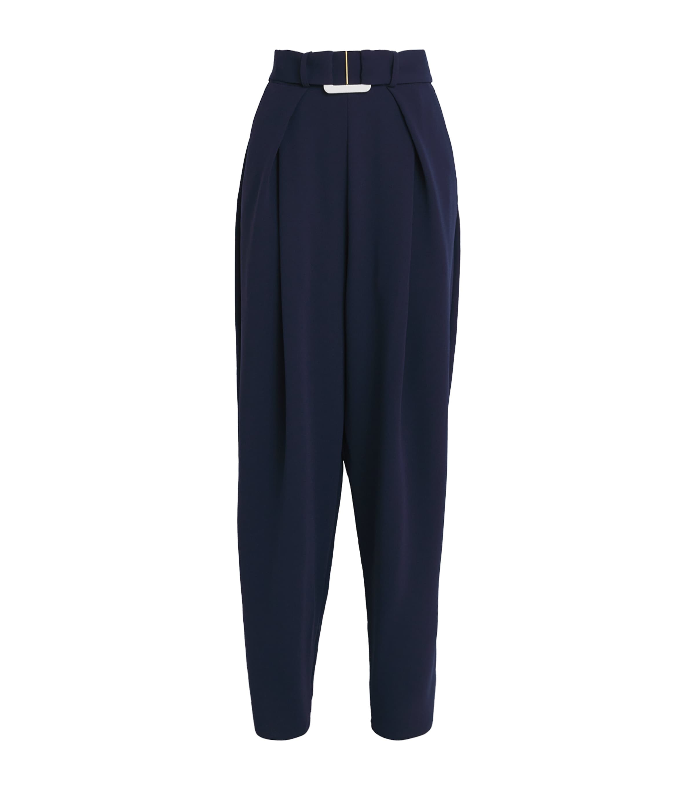 EDELINE LEE PLAIT HIGH-RISE TROUSERS