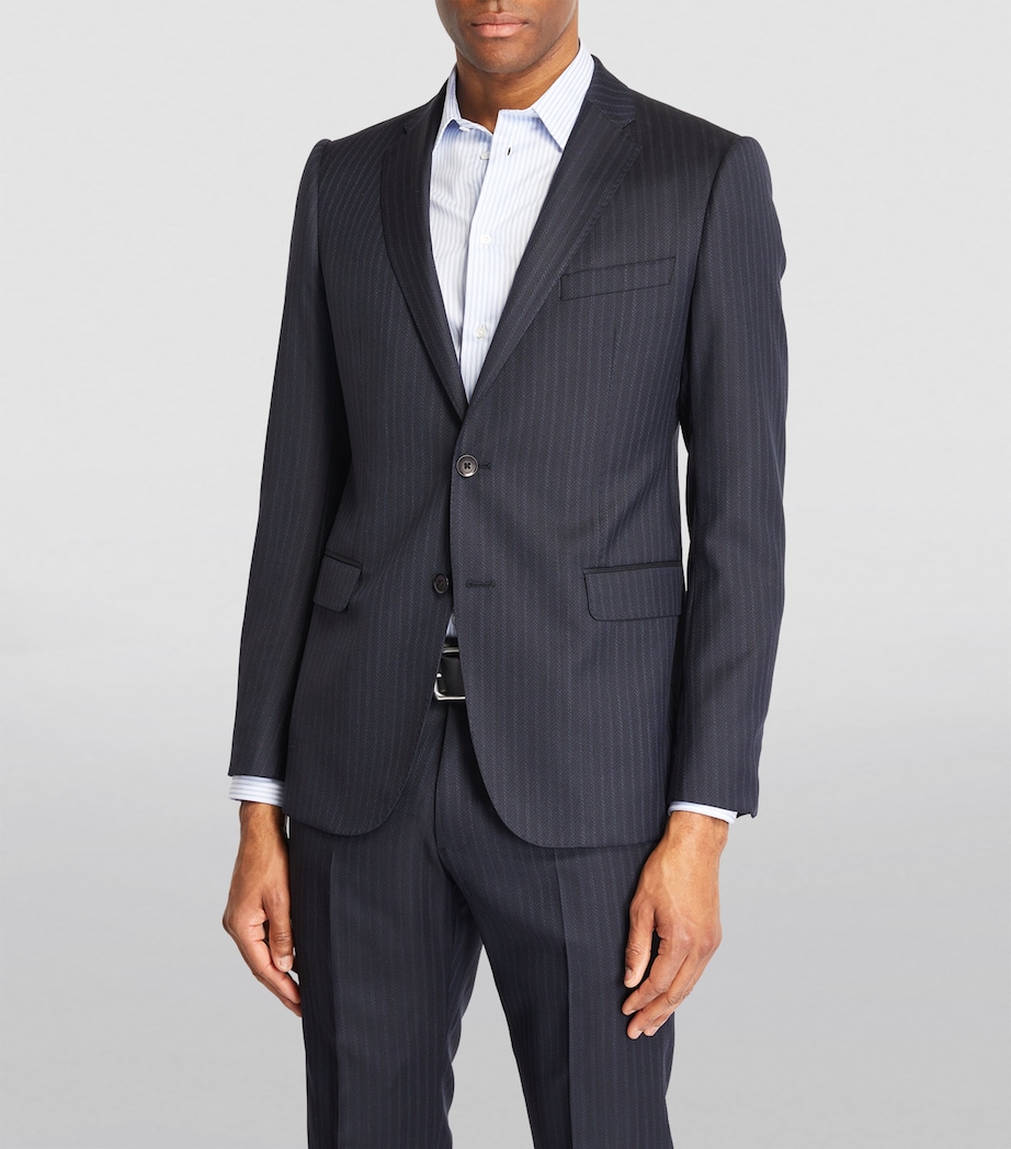 Blazer Armani Striped Suit VTG Giorgio Armani Collezioni Striped