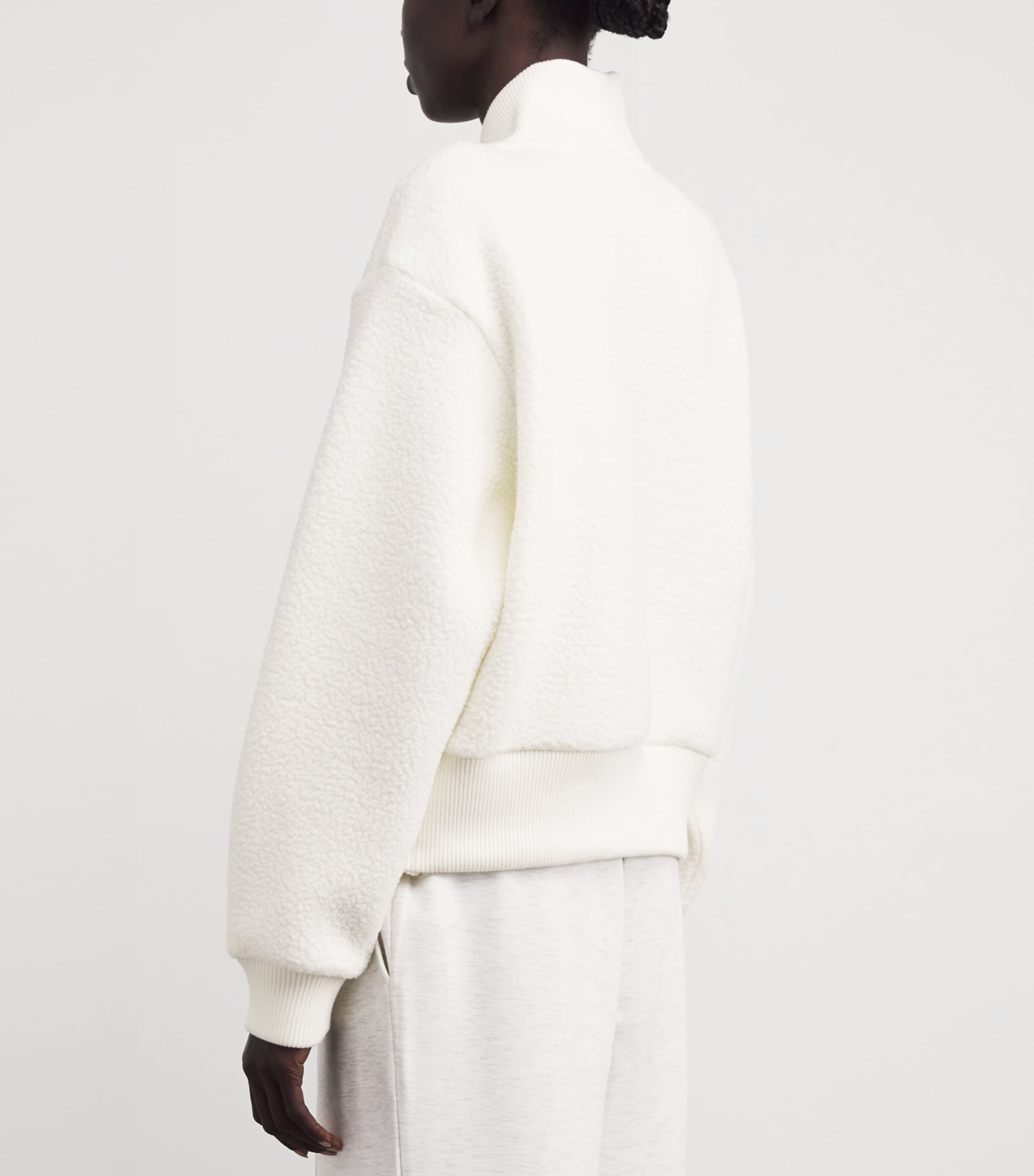 Fleece Mumford Half-Zip Sweatshirt CREAM Image 4