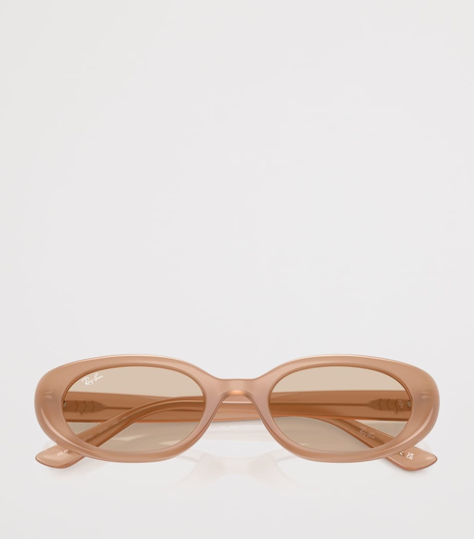Ray-Ban Injected Oval Sunglasses Brown Image 5