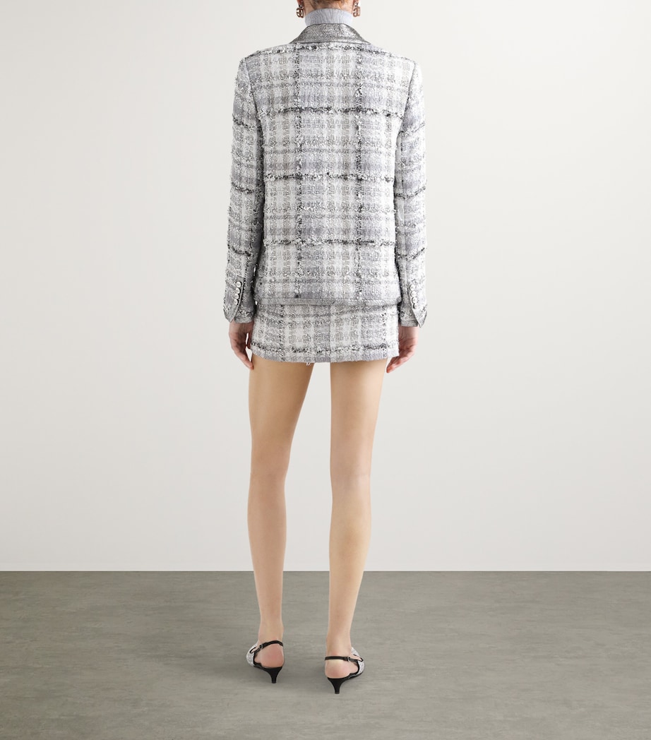 Tweed Check Mini Skirt S8100-CHECK-TARTAN Image 5