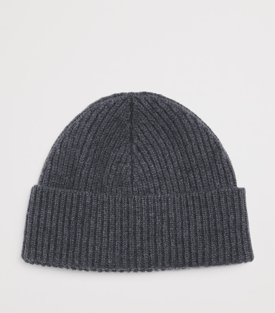 AMI Paris Ami de Coeur Beanie Gris Chine/rouge Image 3