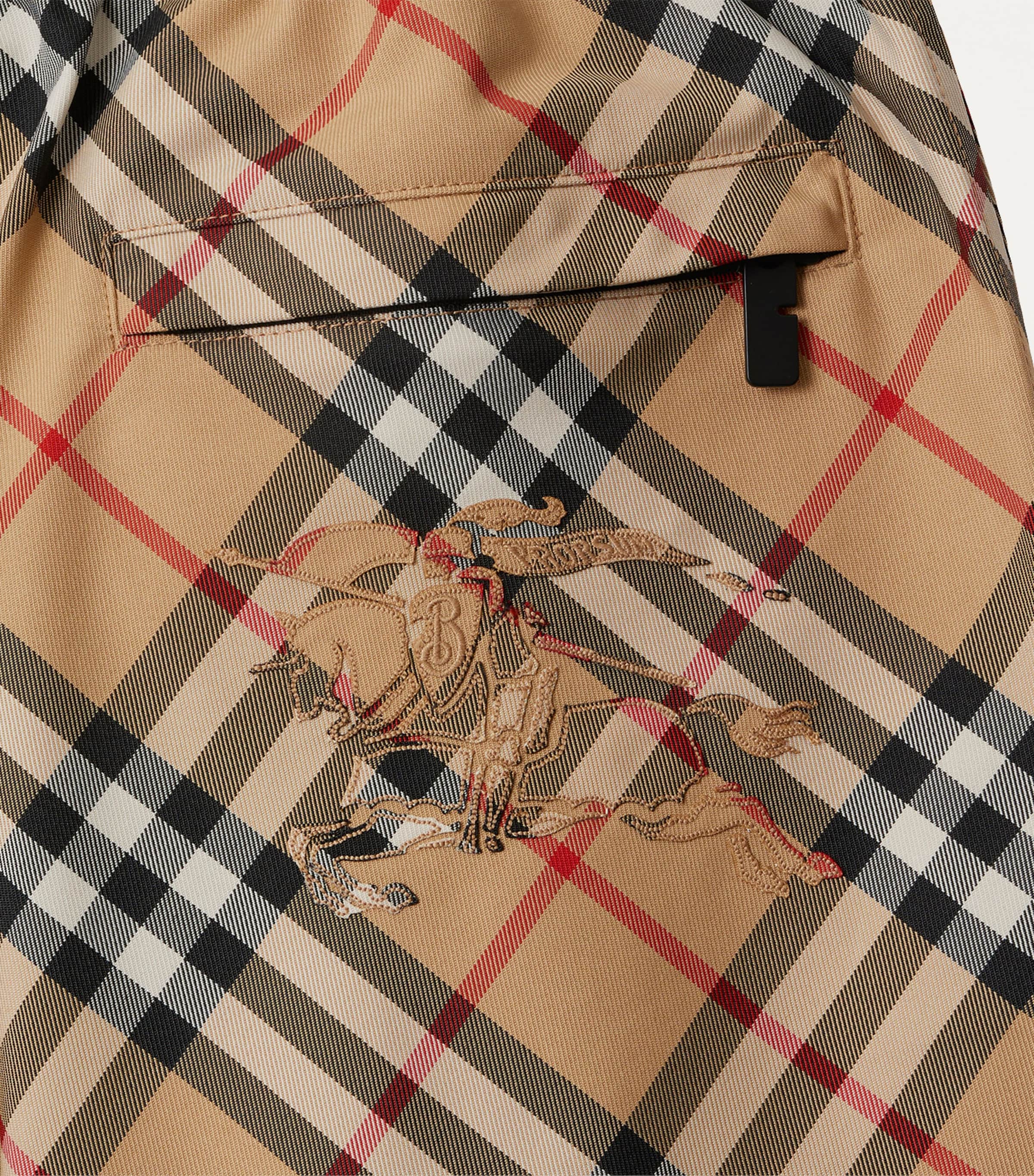 Burberry Womens Twill Check Shorts Sand Ip Check Image 5