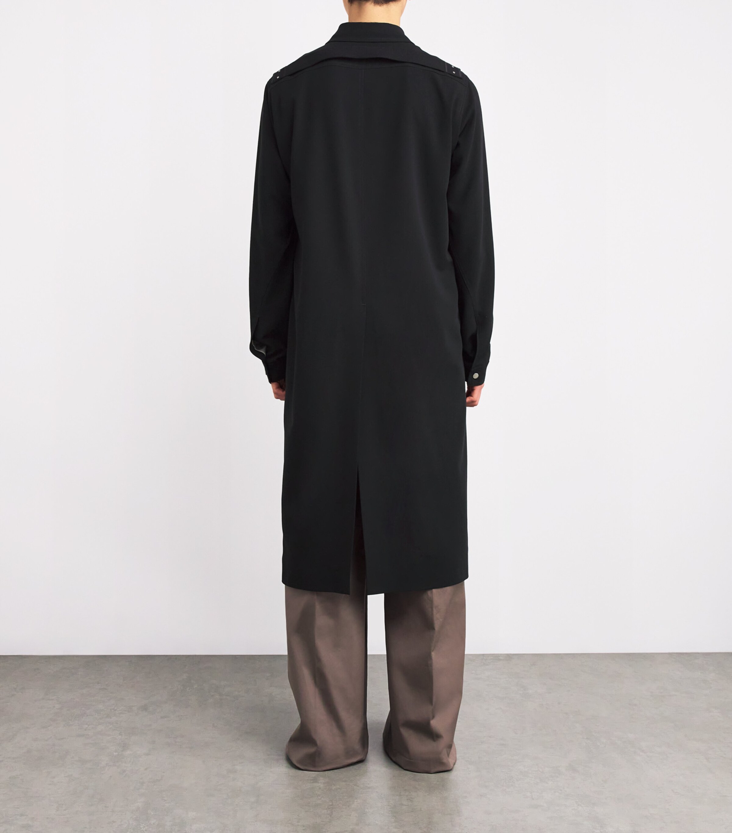 Rick Owens Mens Longline Brad Coat Image 4