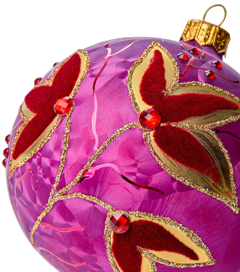 Floral Embellished Bauble EGGPLANT Image 2