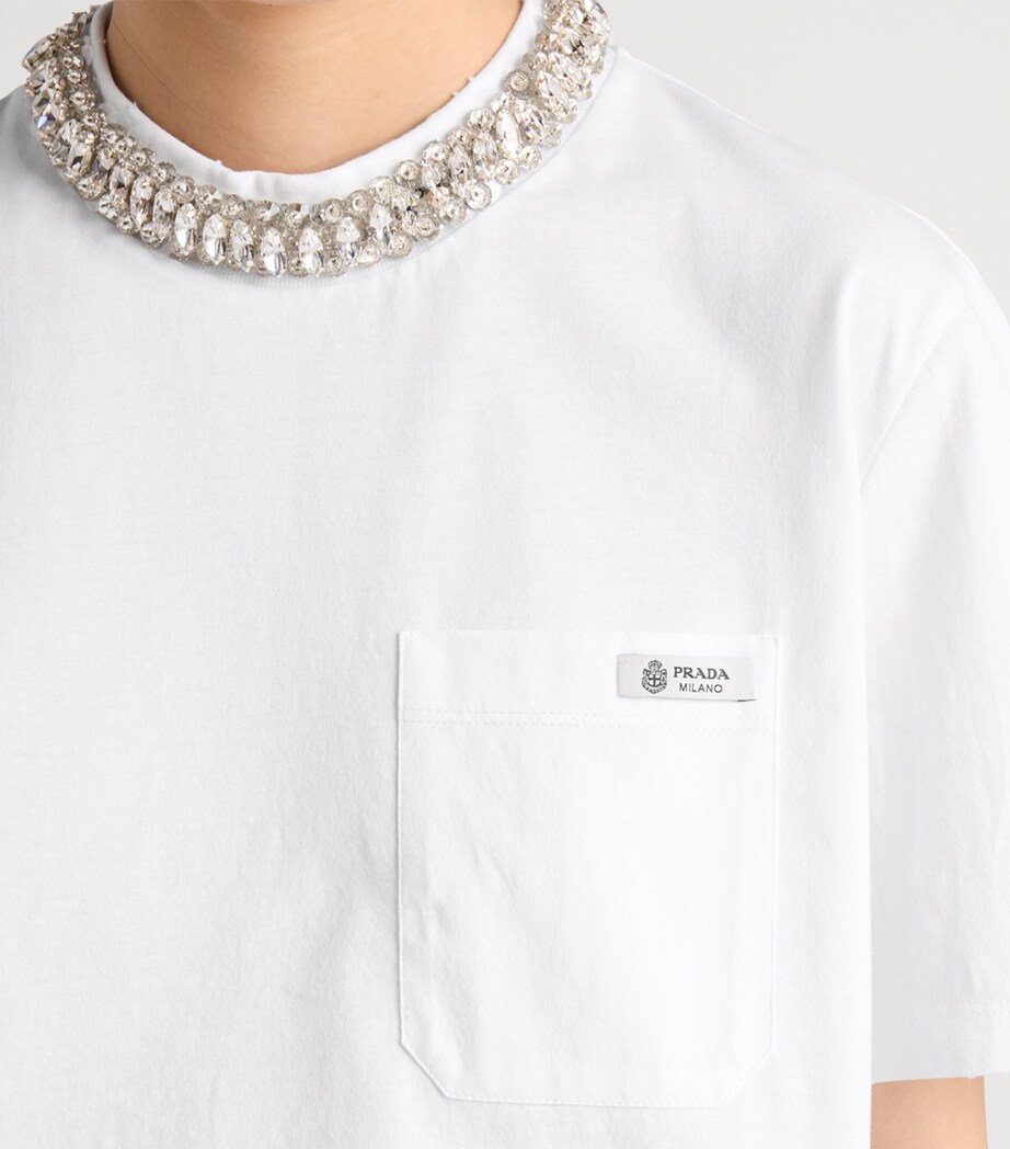 Cotton Embellished T-Shirt F0009 Image 3