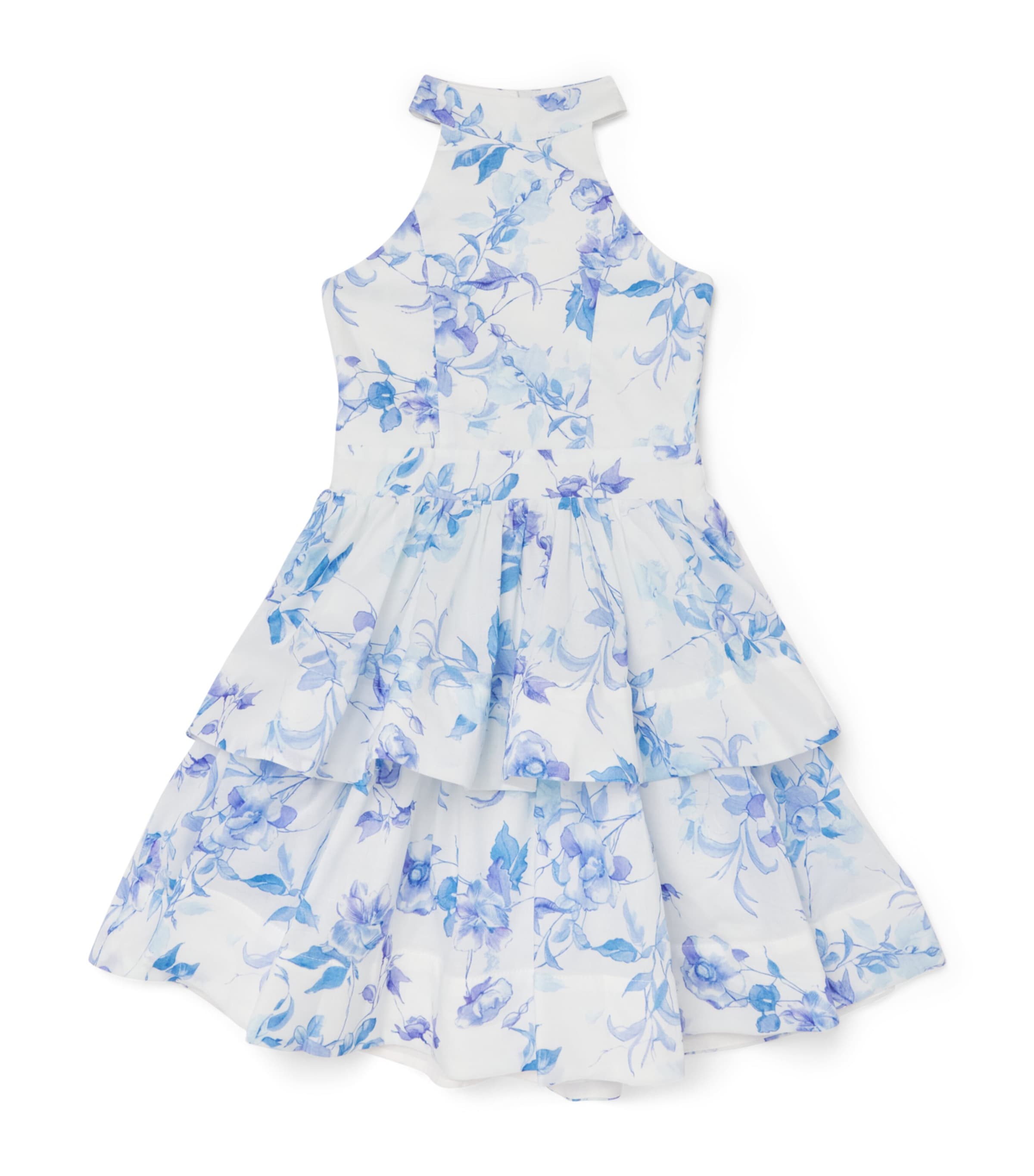 Bardot Junior Cotton Floral Zofia Dress (4-14 Years) Blue/navy Image 1