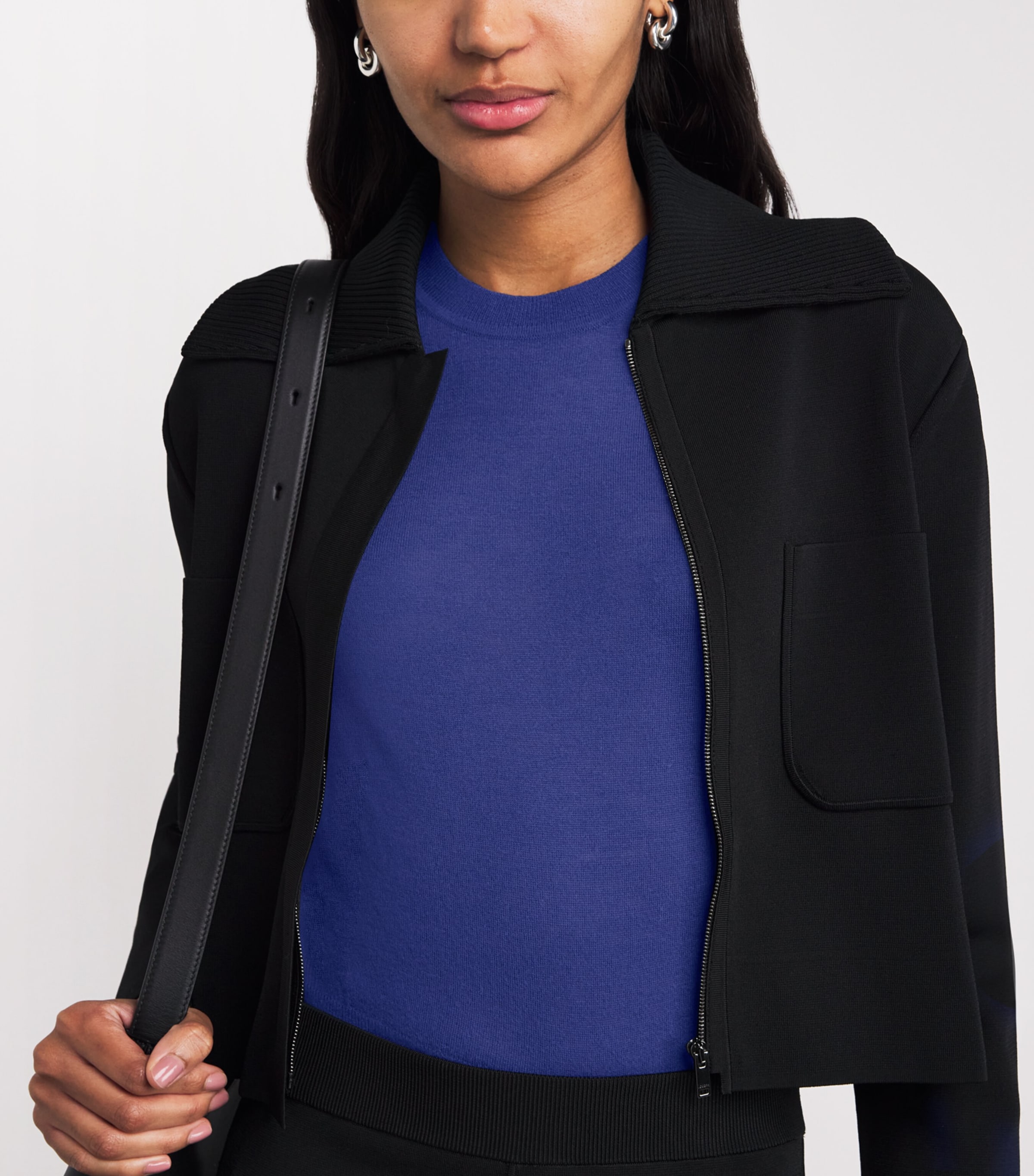 Cashmere Short-Sleeve Top COBALT Image 6