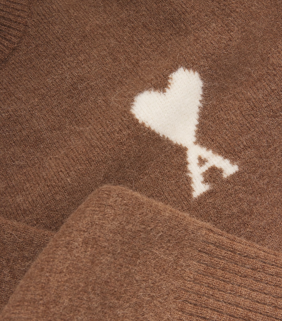 Alpaca-Blend Ami de Coeur Sweater 217 - NOISETTE/ECRU Image 5