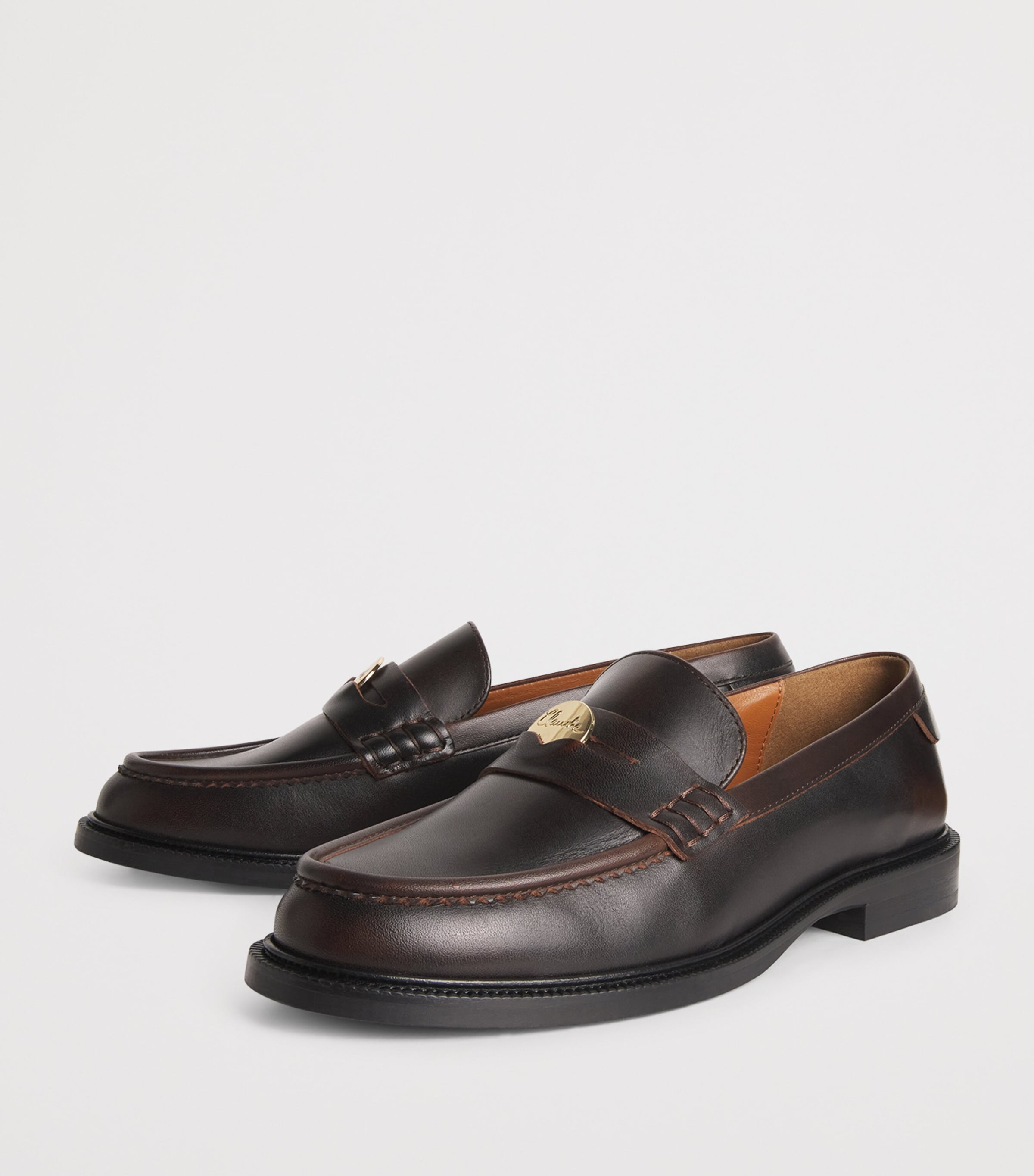 Leather Loafers CHOCOLATE Image 2