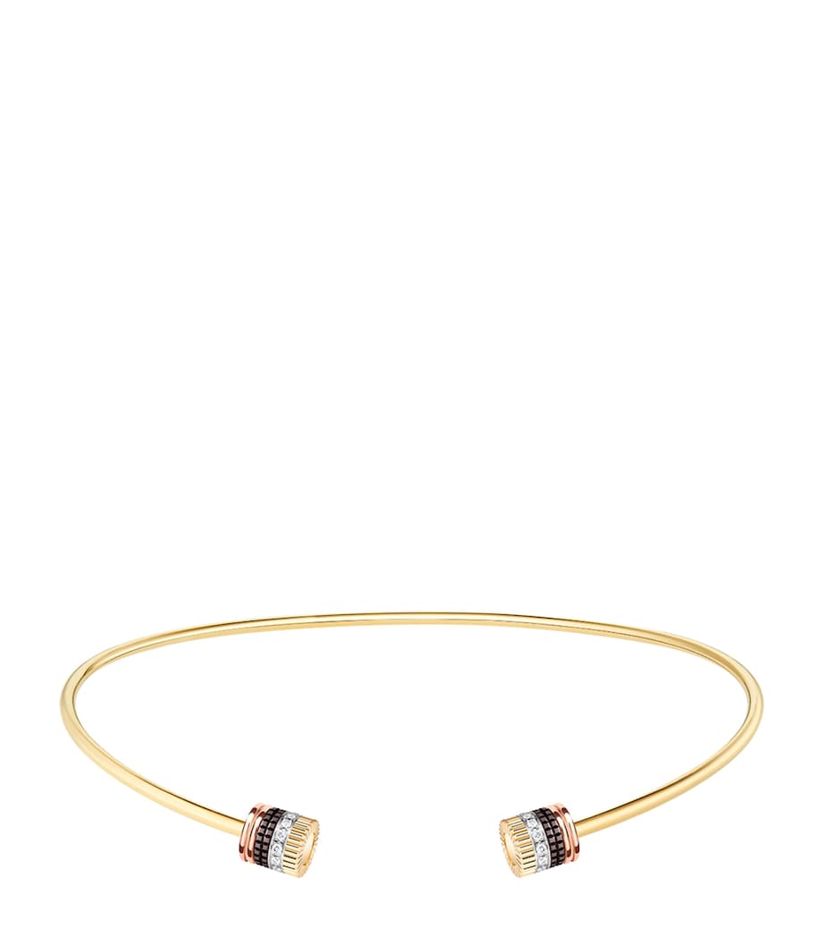 Yellow Gold and Diamond Quatre Classique Open Necklace YELLOW GOLD Image 1