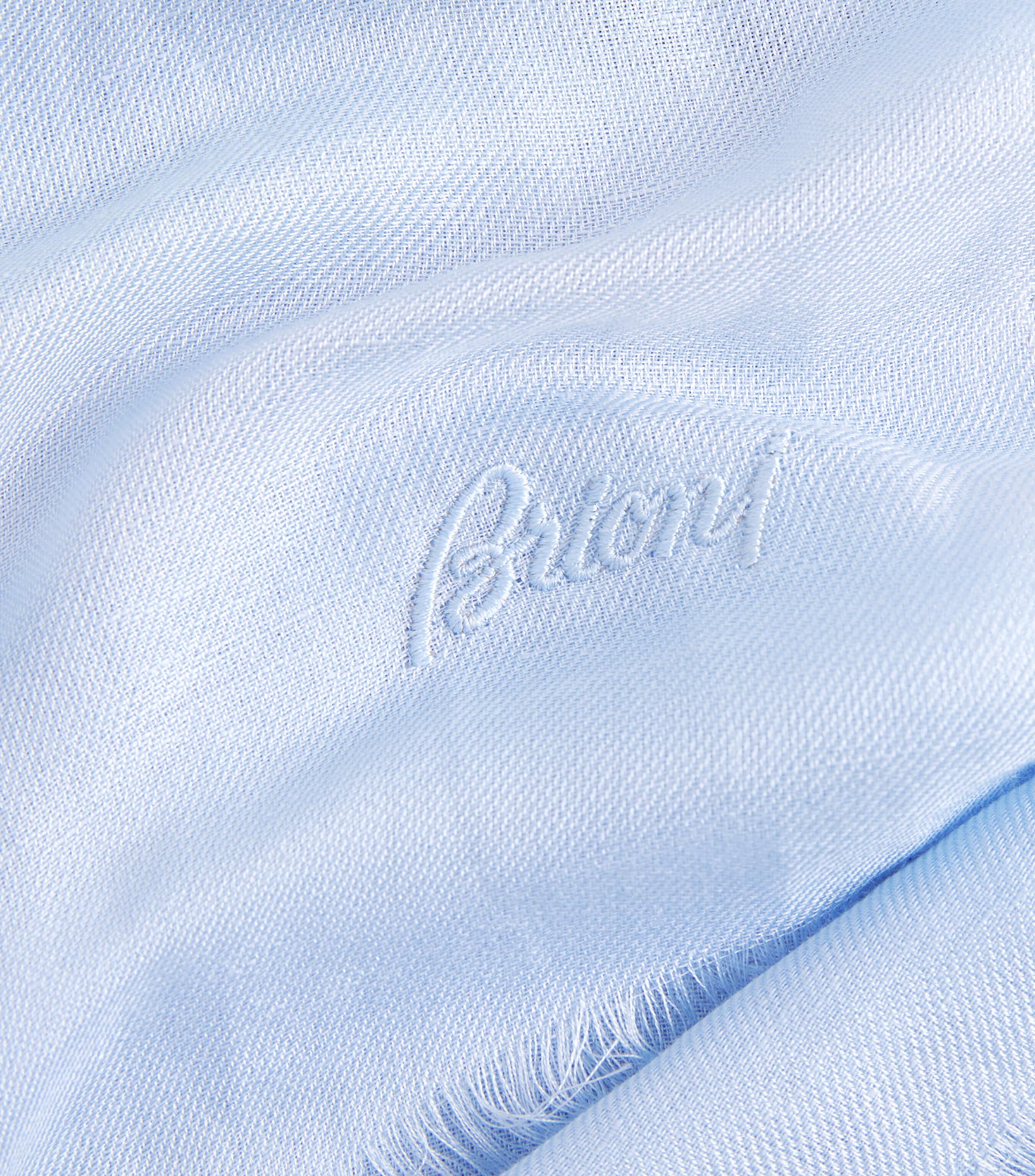 Linen-Silk Logo Scarf 4900 Image 5