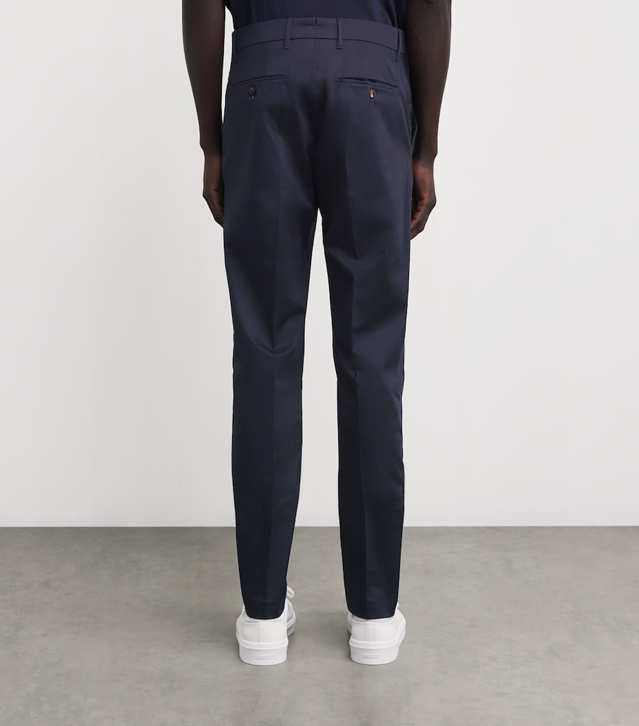 Cotton Stretch Slim-Fit Chinos 01BLUE NAVY Image 4