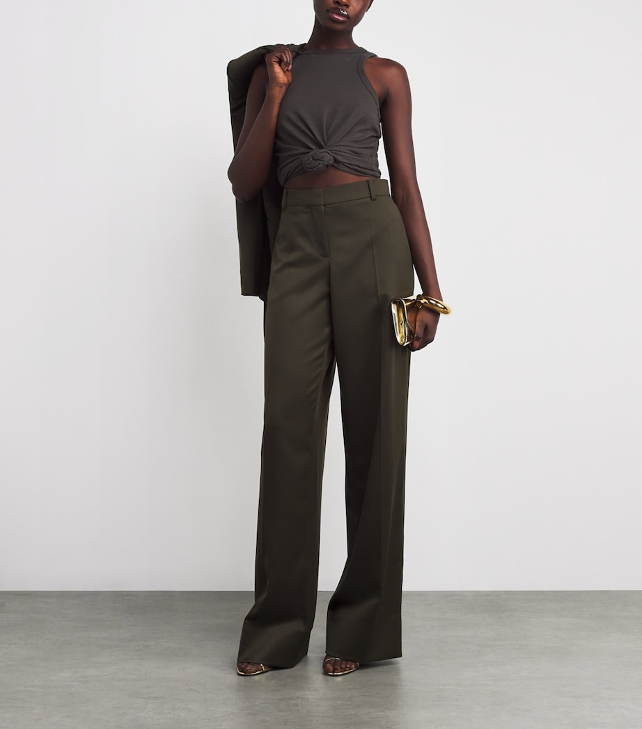 Cotton-Silk Knotted Tank Top GREY Image 2