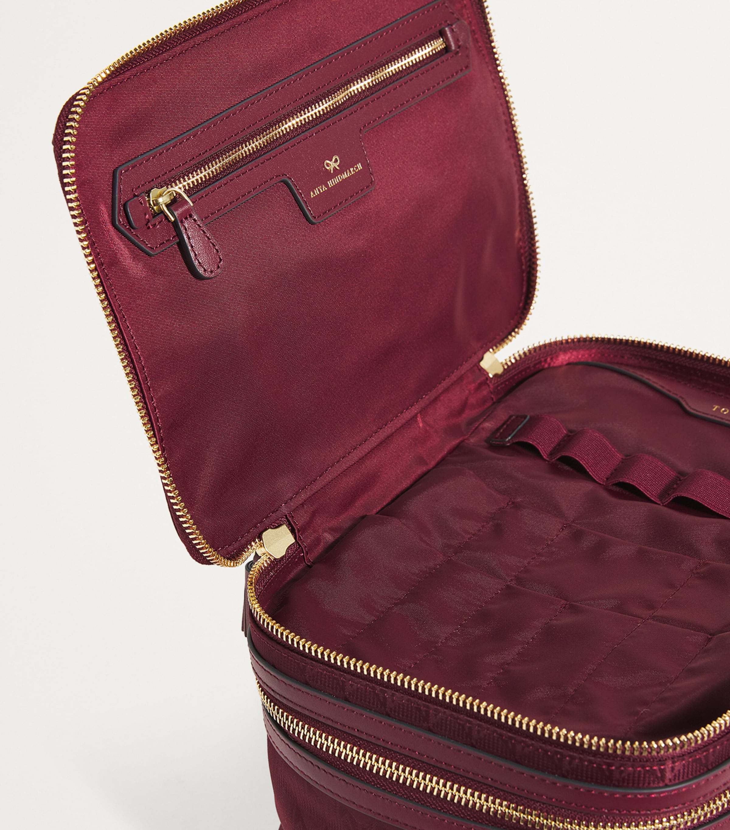 Anya Hindmarch Jacquard Vanity Kit Travel Bag | Harrods US