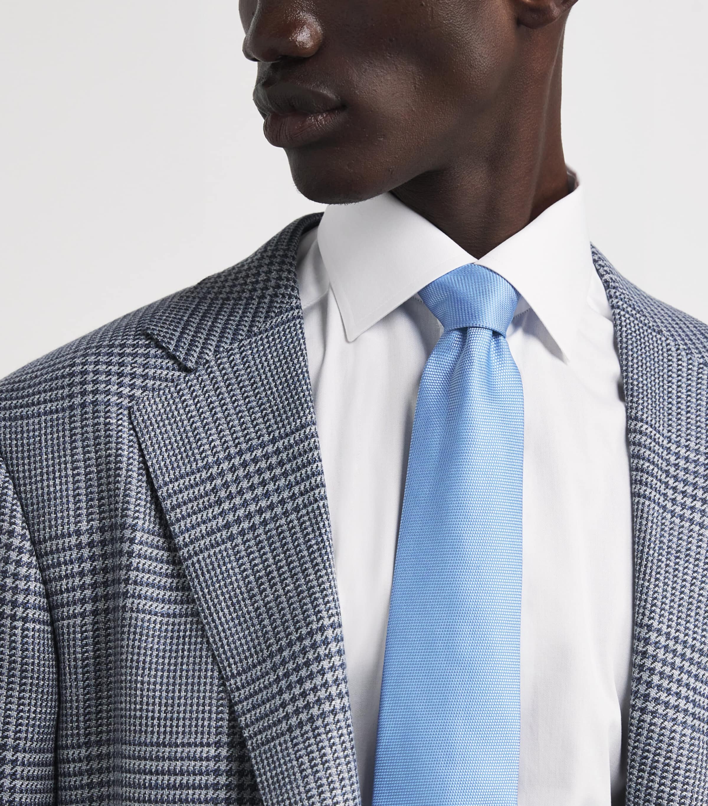 Silk Tie 24-LT BLUE Image 2