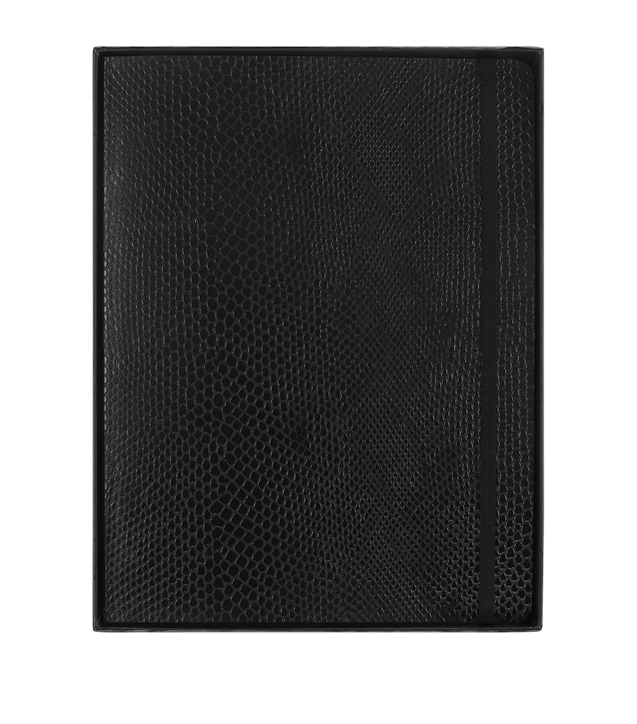 Large Precious & Ethical Vegan Notebook BLACK Image 3