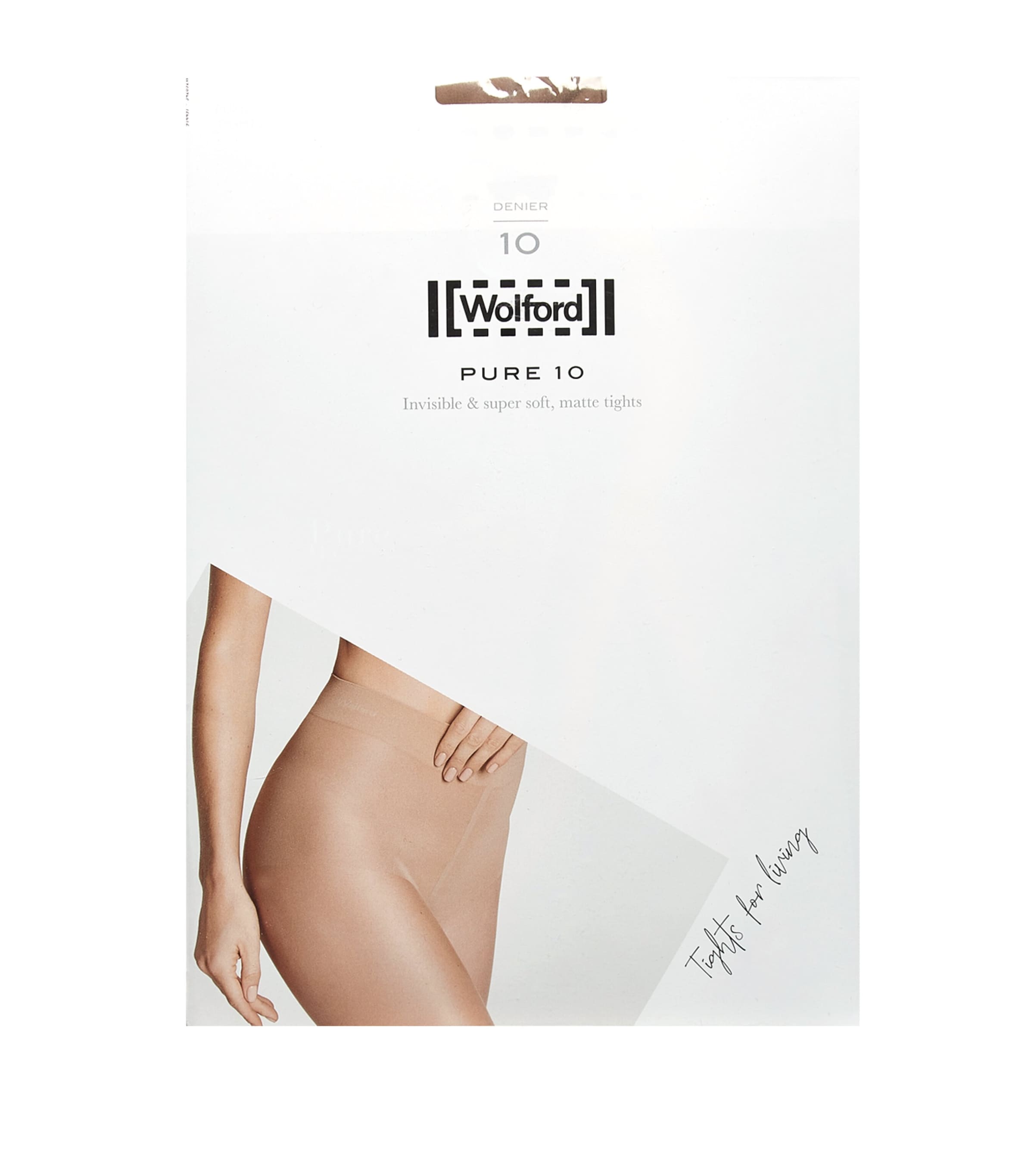 Shop Wolford Pure 10 Tights In Nude