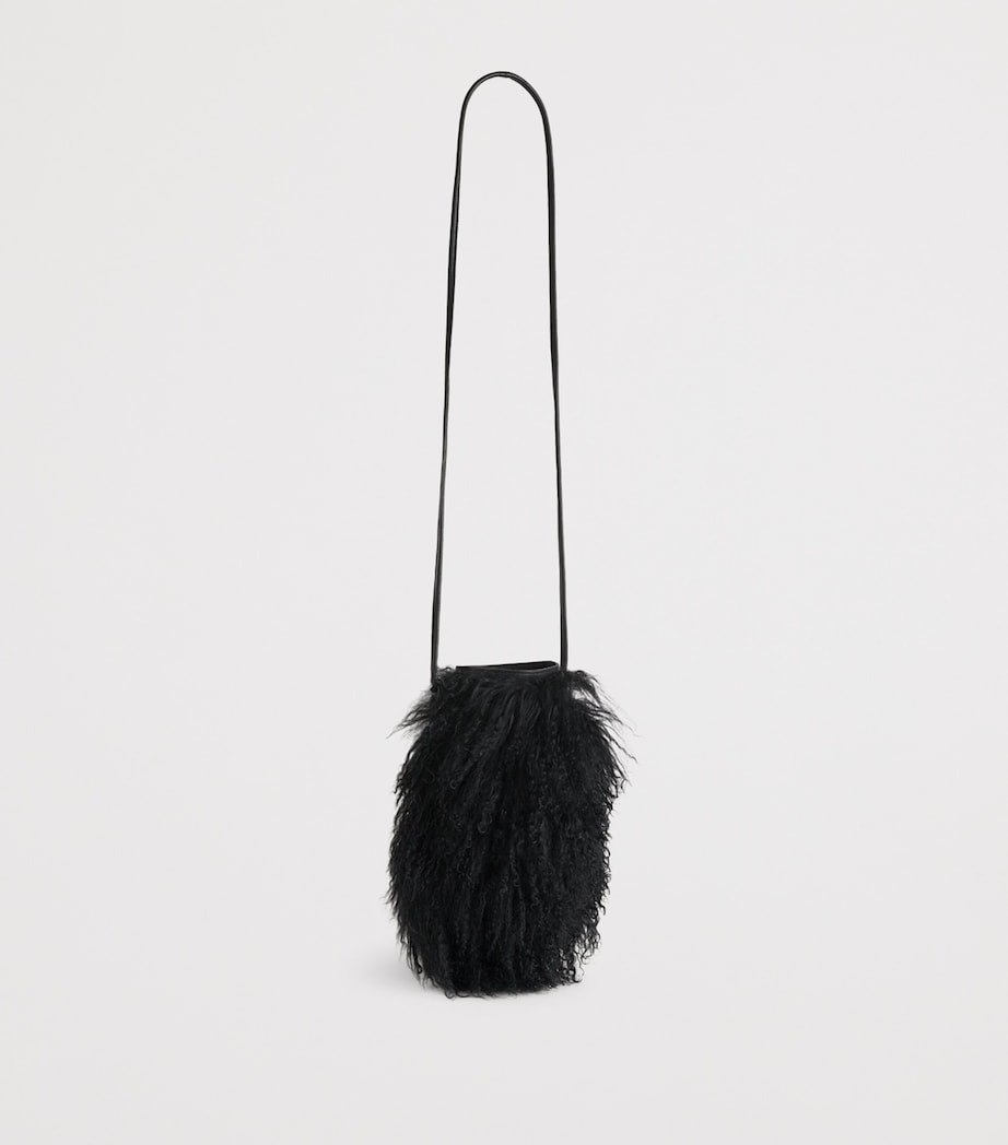 Long-Haired Shearling Phone Pouch C99 Image 3