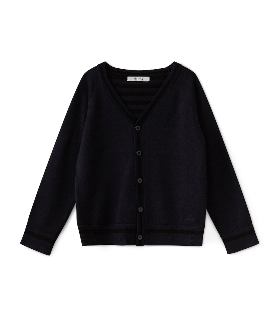 Wool V-Neck Cardigan (10-12 Years) UPB MARINE Image 1