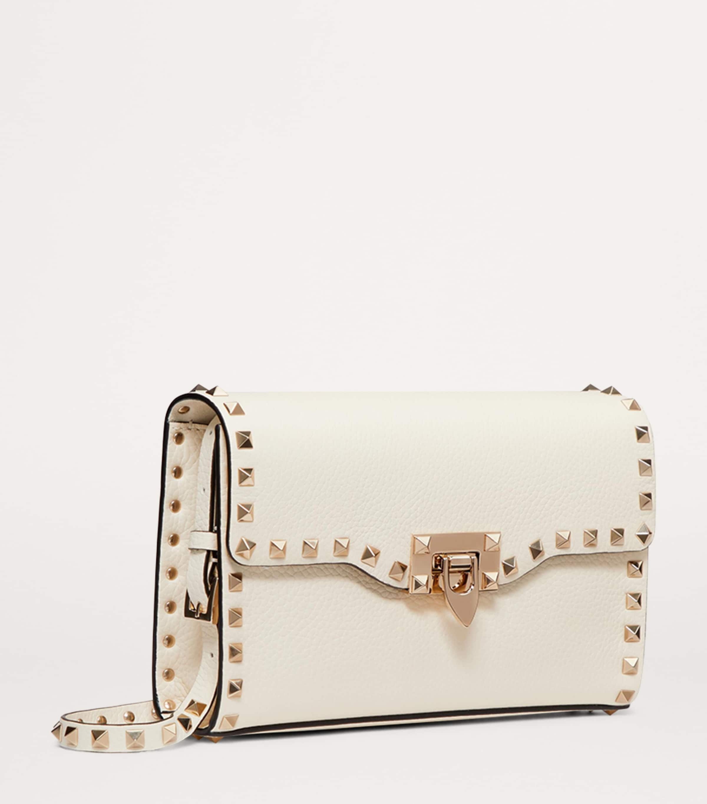 Small Leather Rockstud Cross-Body Bag I16 Image 3