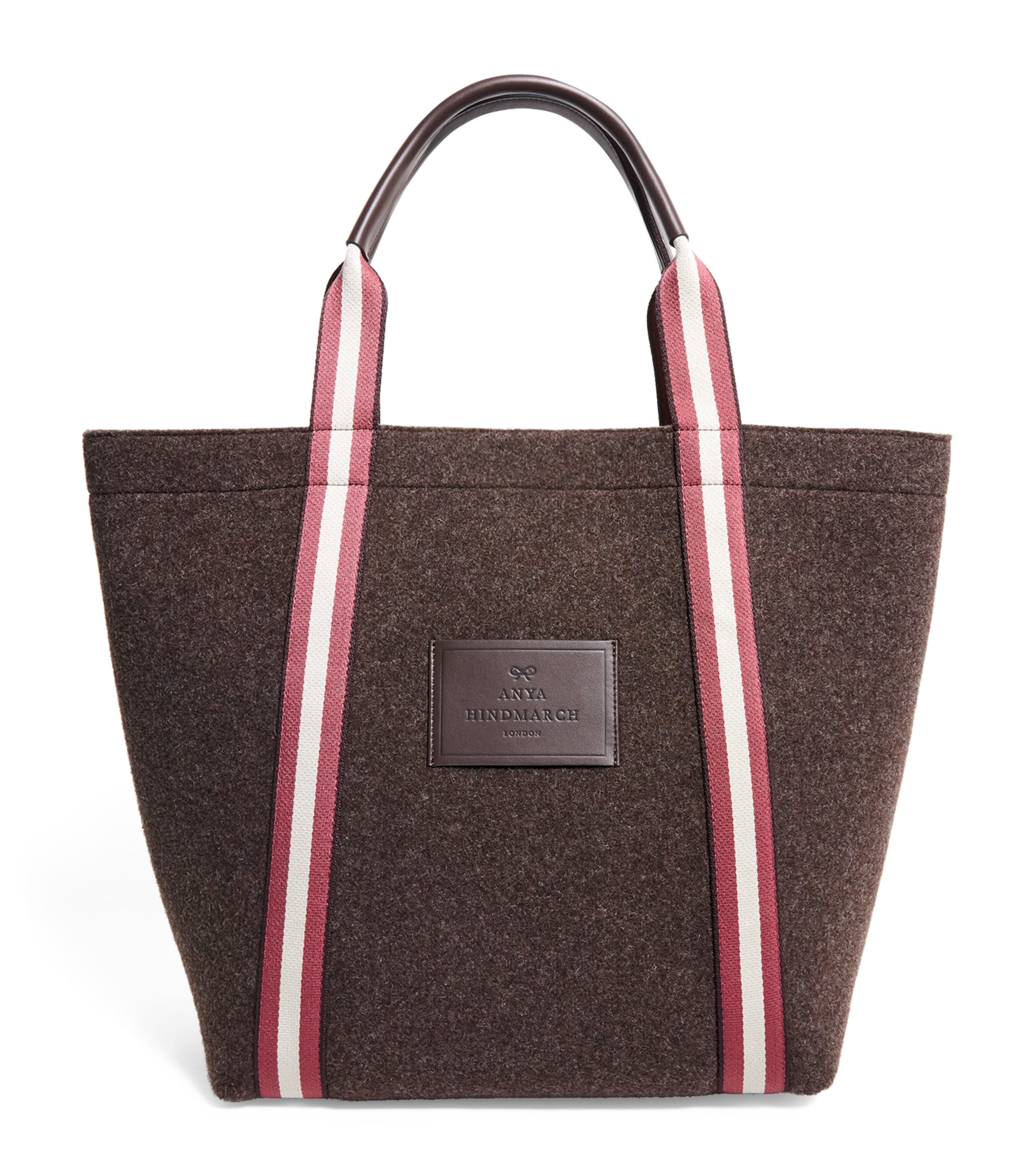 Anya Hindmarch Small Pont Tote Bag In Burgundy