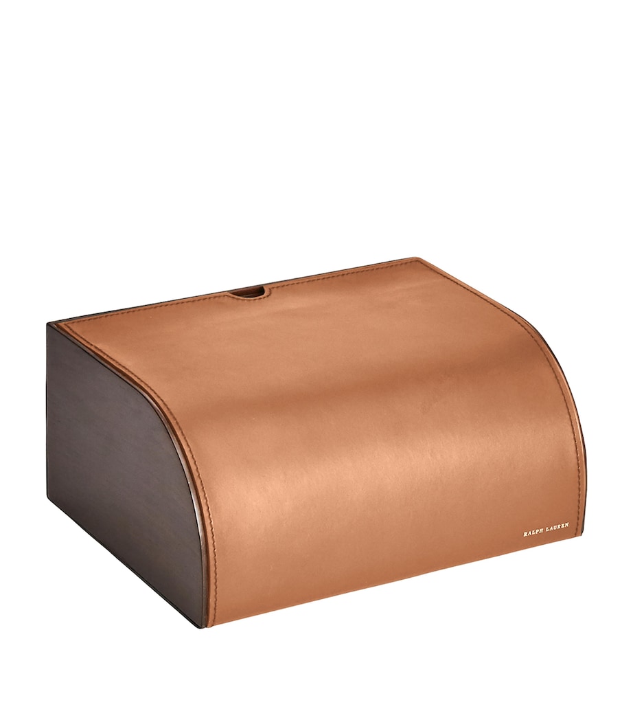 Ralph Lauren Home Leather Brennan Writer’s Box Saddle Image 2