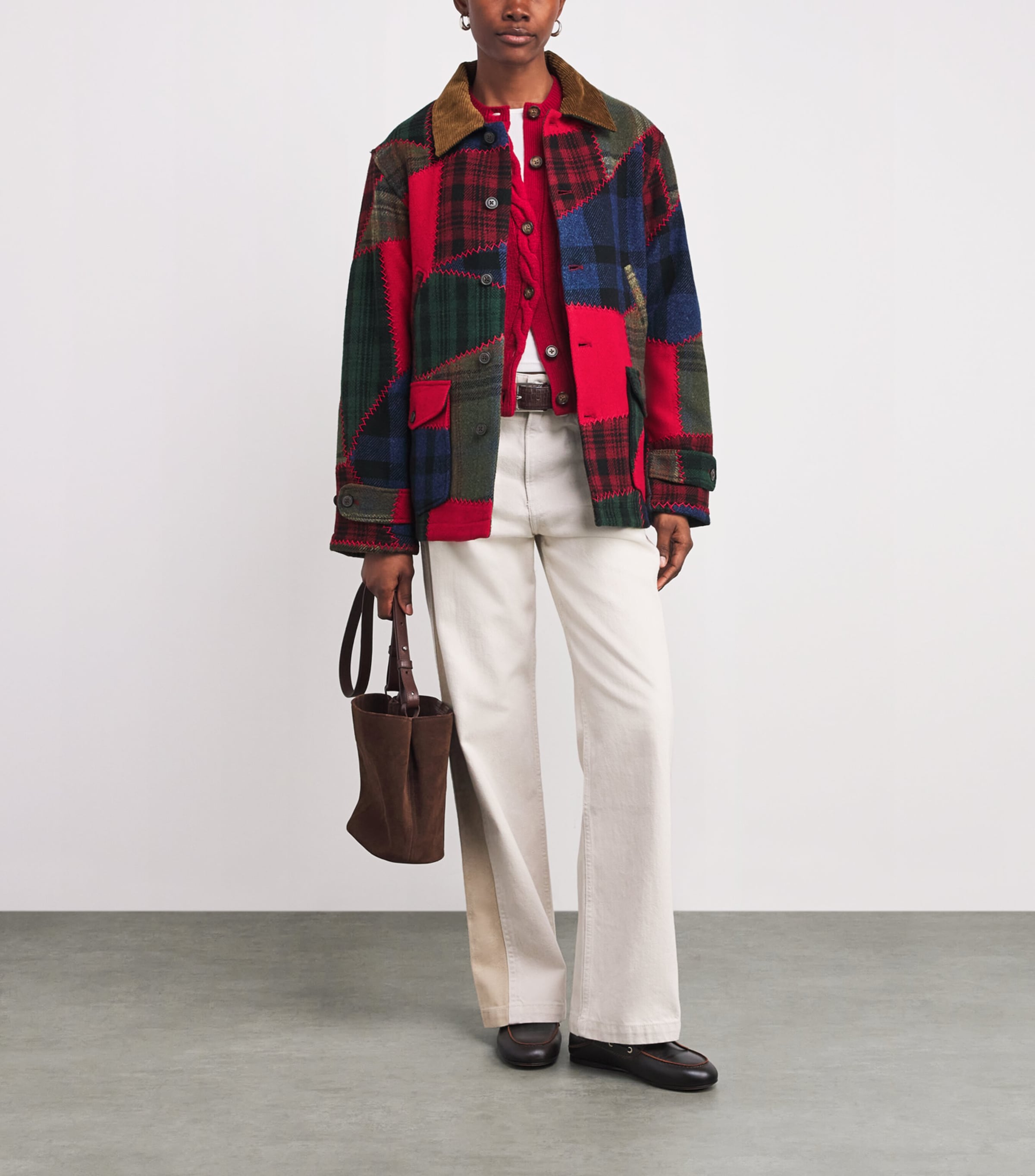 Wool-Blend Patchwork Chore Jacket MULTI PATCHWORK Image 2