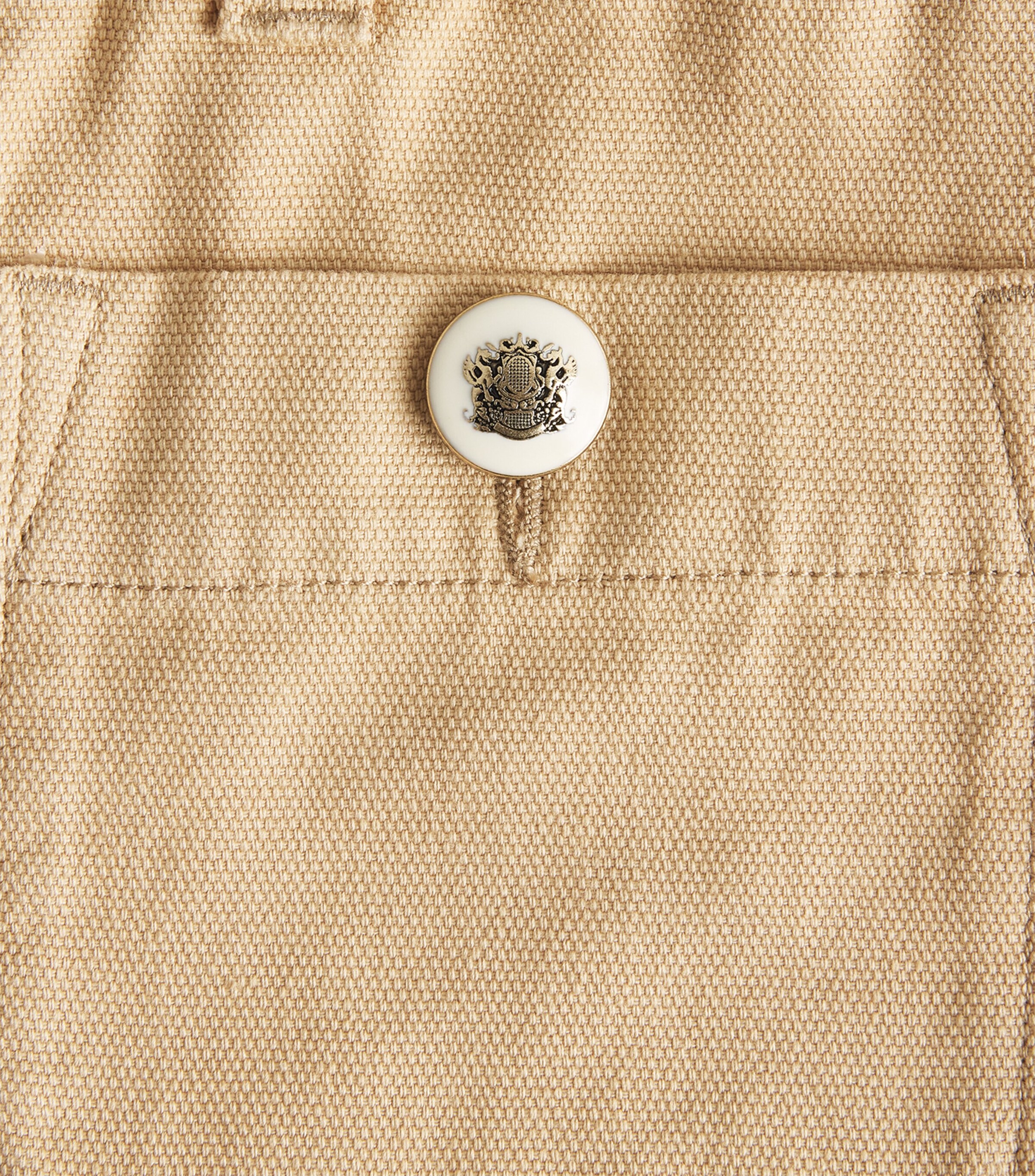 Sandro Paris Womens Denim Shorts Beige Image 6