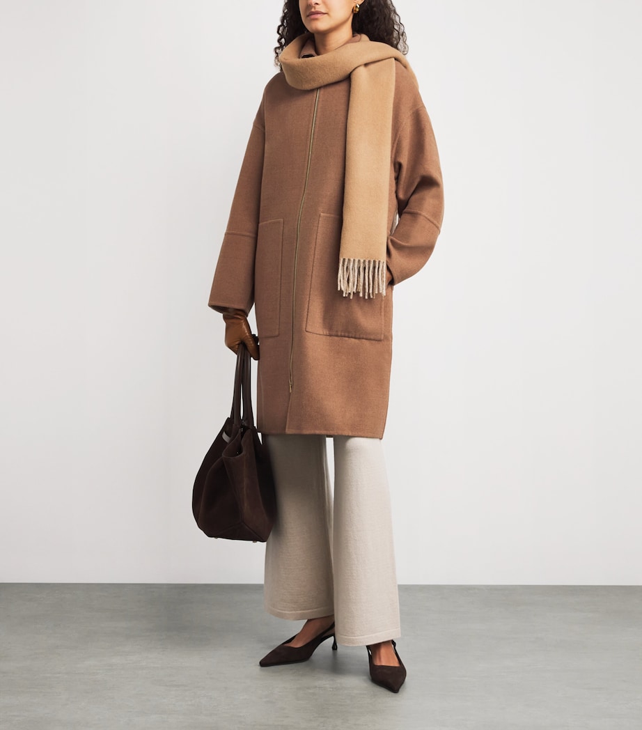 Wool Collared Coat VISONE SABBIA Image 2