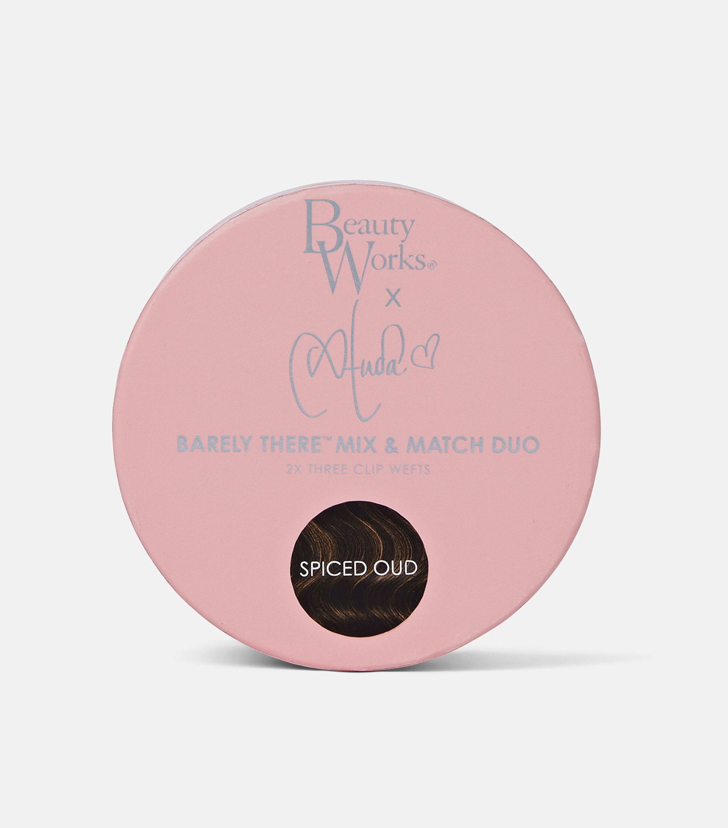 Beauty Works x Huda BARELY THERE Mix & Match Duo Clip-In Hair Extensions (20") ICED BLONDE Image 3