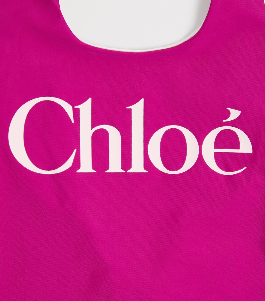 Logo Swimsuit (4-14 Years) C20866/46SVRY FUSHIA Image 3