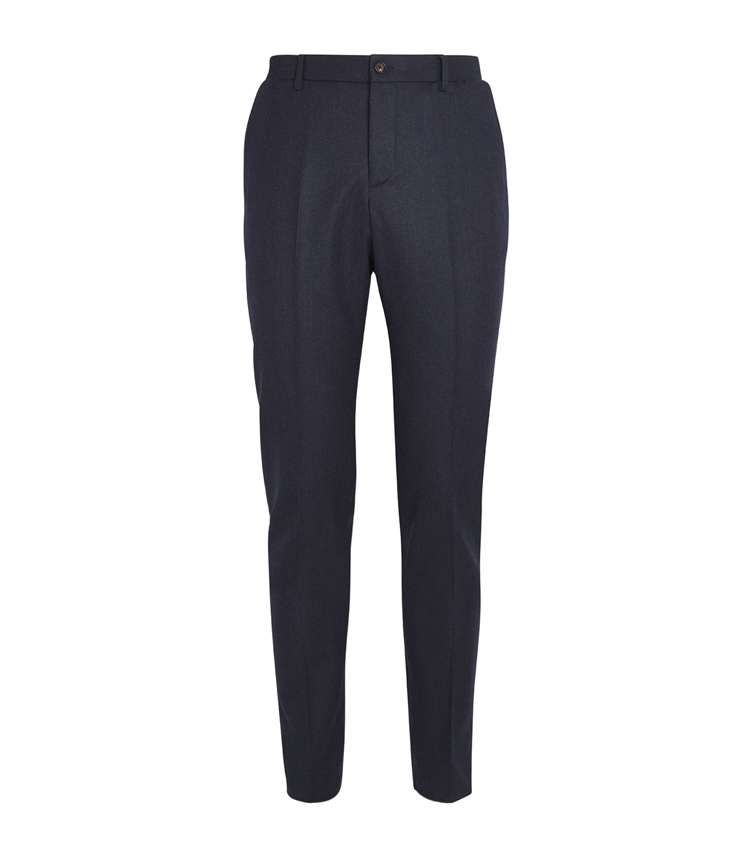 Shop Pal Zileri Wool Tailored Trousers In Navy