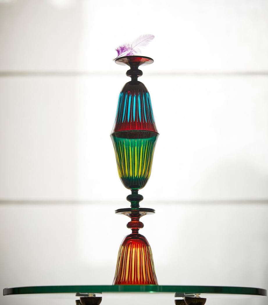 L'Objet Prism Wine Glasses (Set of 4) Bordeaux Image 5