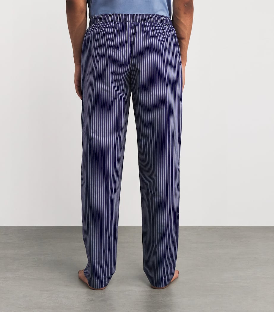 Cotton Night & Day Lounge Trousers 3040 FINE STRIPE Image 4