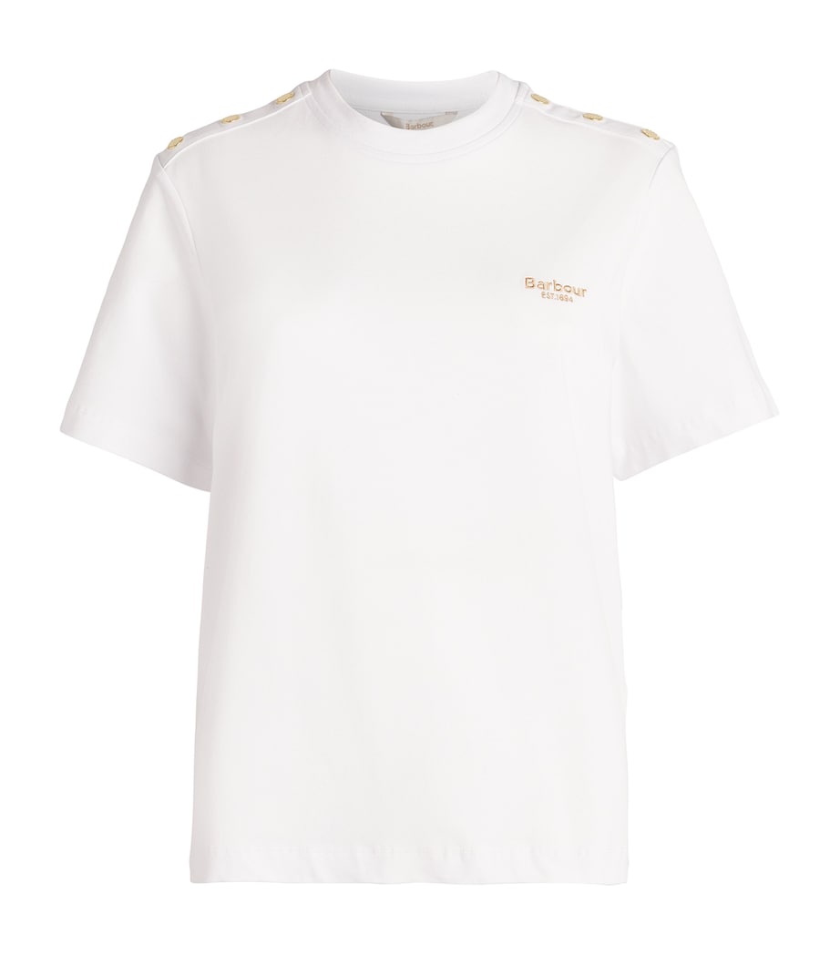 Stretch-Cotton Marla T-Shirt WHITE Image 1