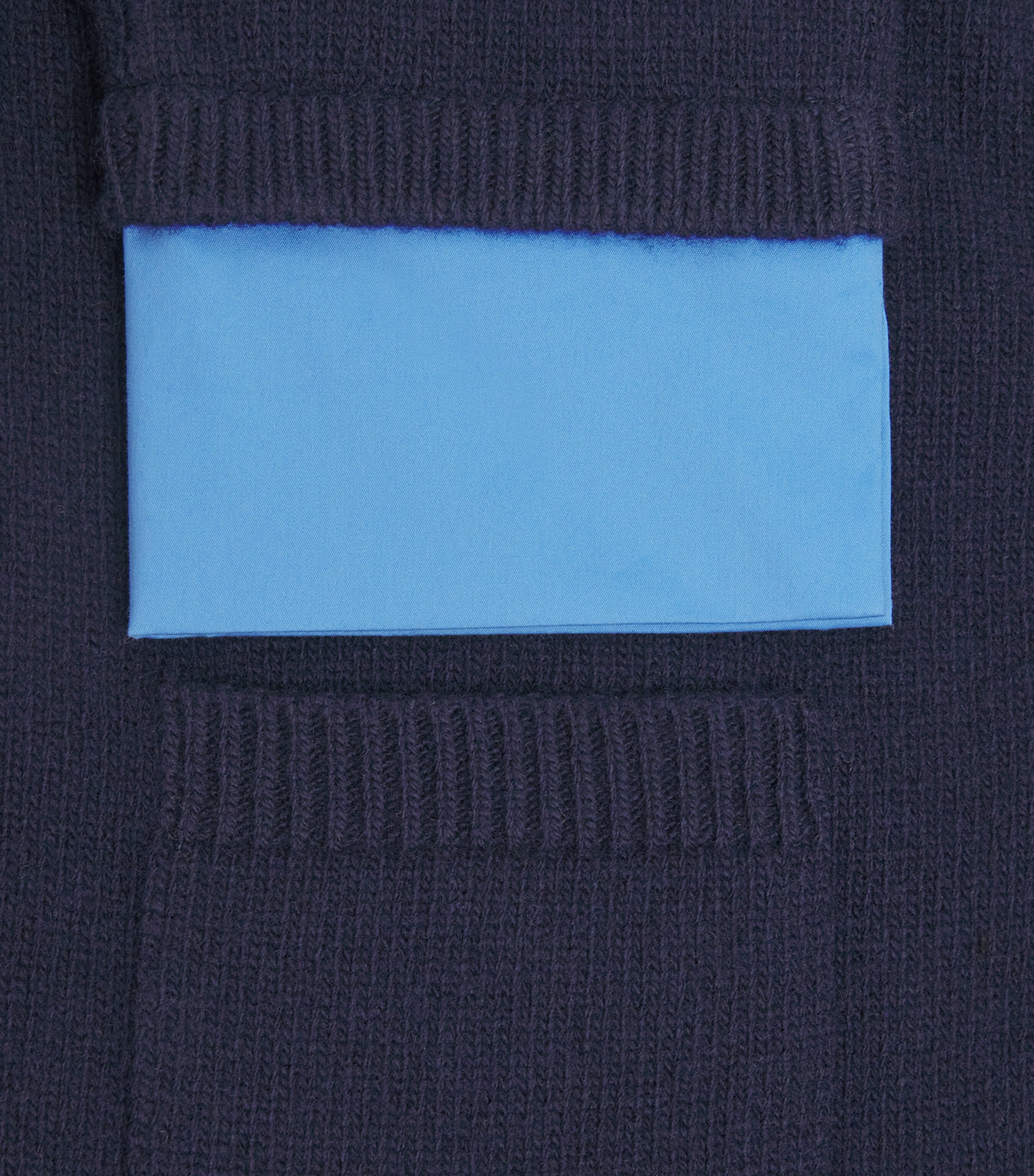 Wool Shirt-Style Cardigan NAVY Image 5