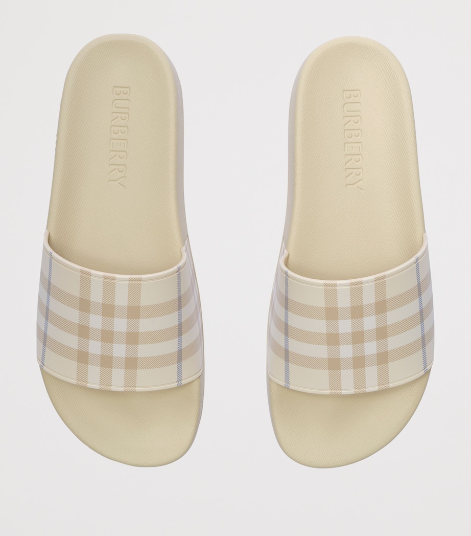 Burberry Check Slides Sesame Beige Ip Chk Image 4