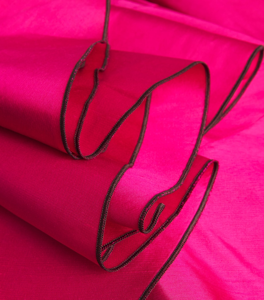 Silk Voile Flared Midi Skirt 654 BOLD PINK Image 5