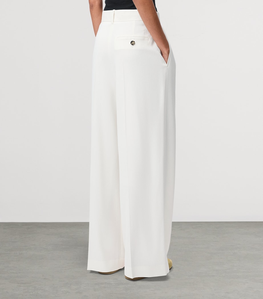 Wrap Wide-Leg Jeans WHITE Image 4