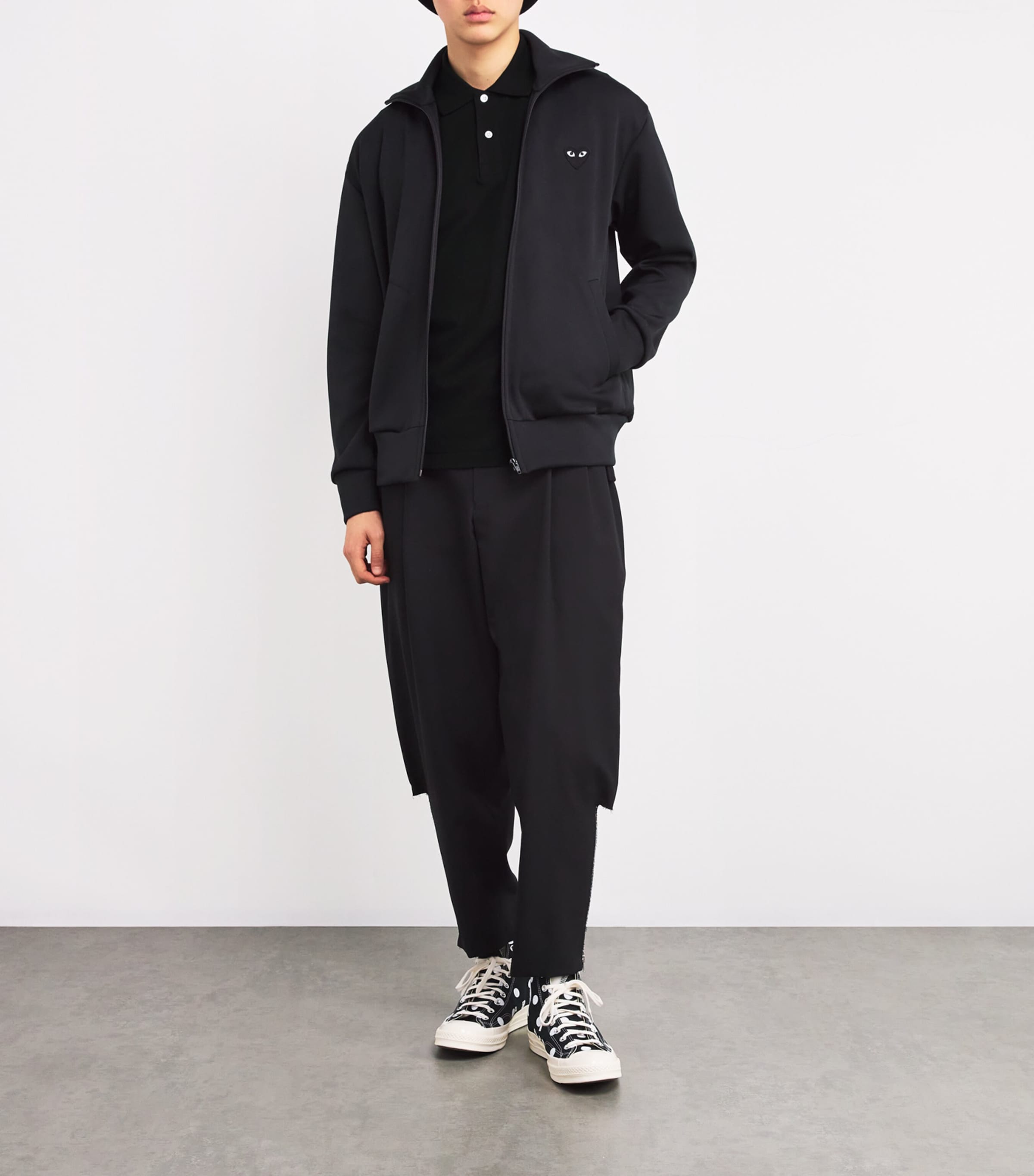 Heart Logo Polo Shirt BLACK Image 2