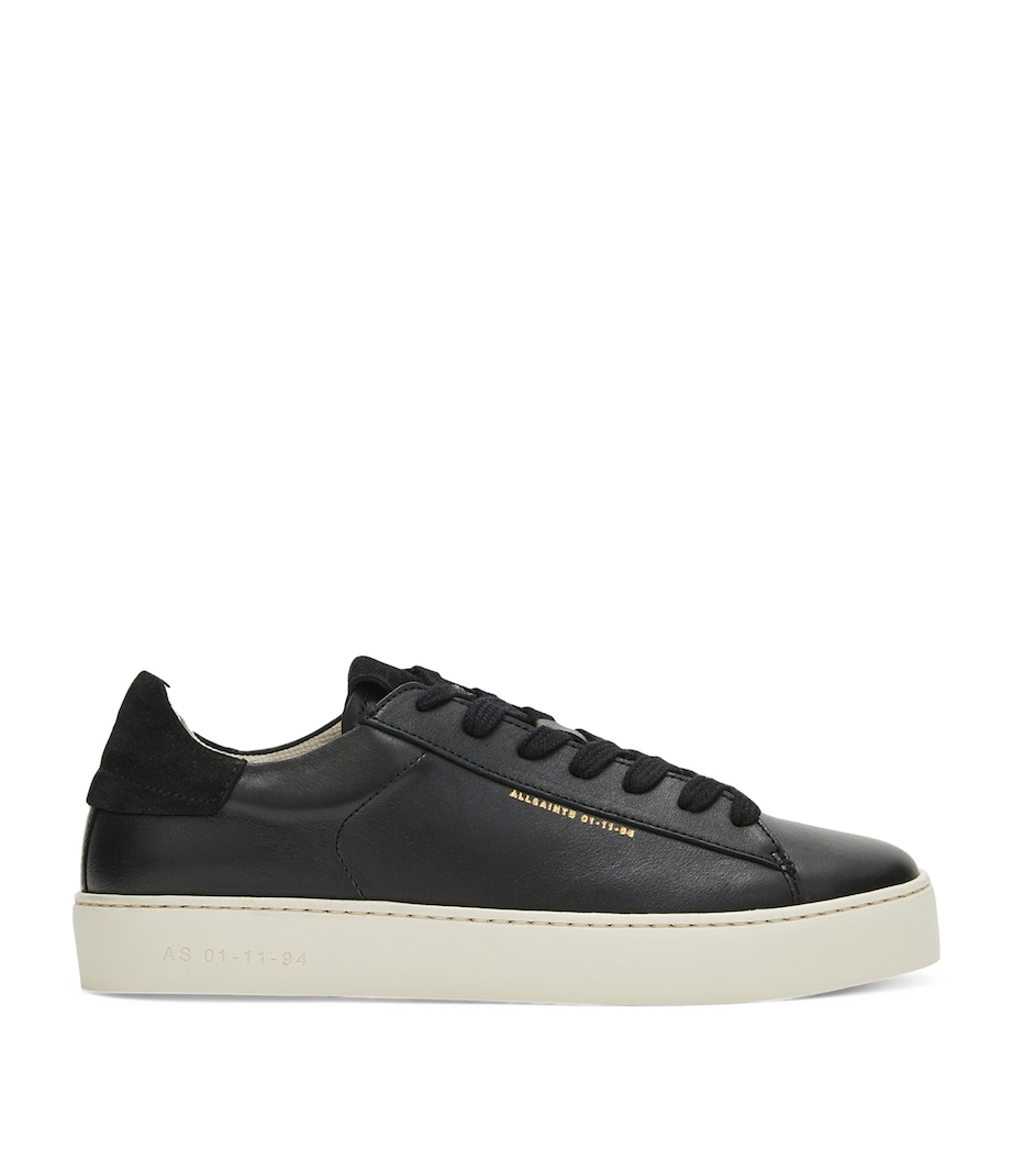 AllSaints Leather Shana Sneakers Black Image 1